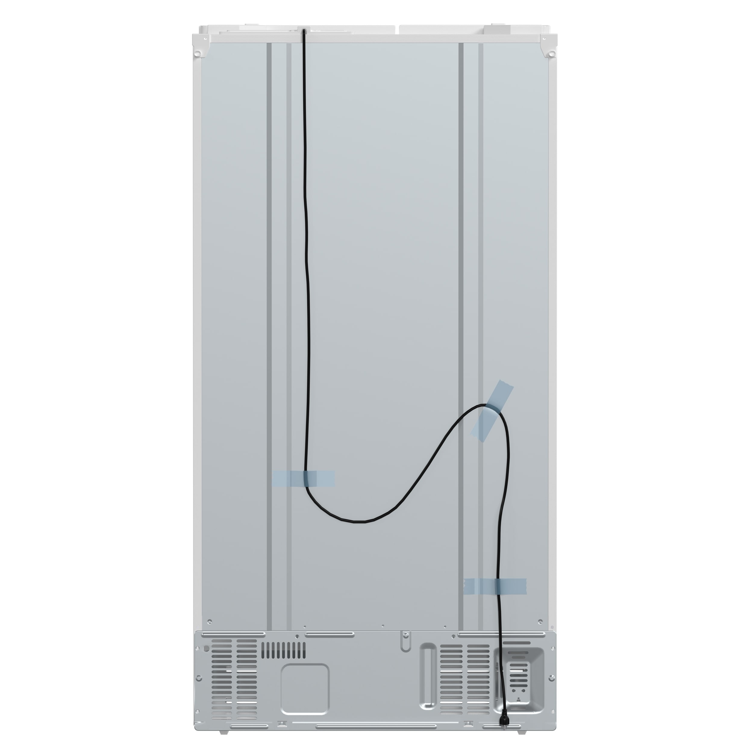 Refrigerador de lado a lado con dispensador de hielo y agua, de 20 pies cúbicos de capacidad, de profundidad nivelada, en color blanco, certificado ENERGY STAR FFRBI1844-36WHT de FORNO Salerno.