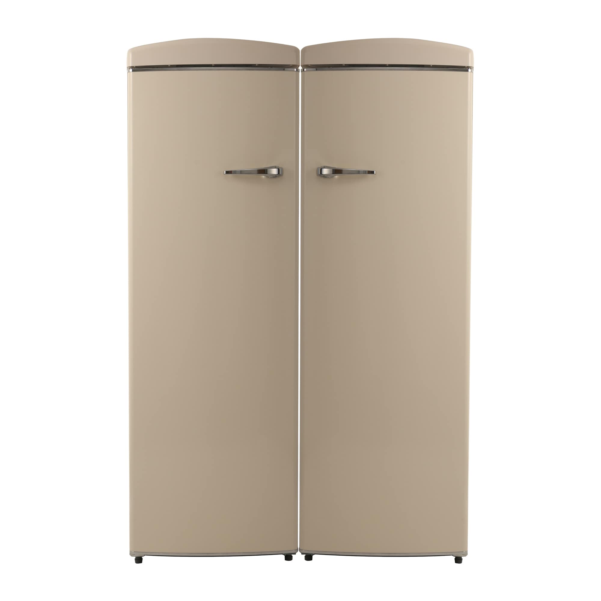 Refrigerador de lado a lado de profundidad de mostrador de 19.42 pies cúbicos (Crema) FF 830 C + RR 1100 C