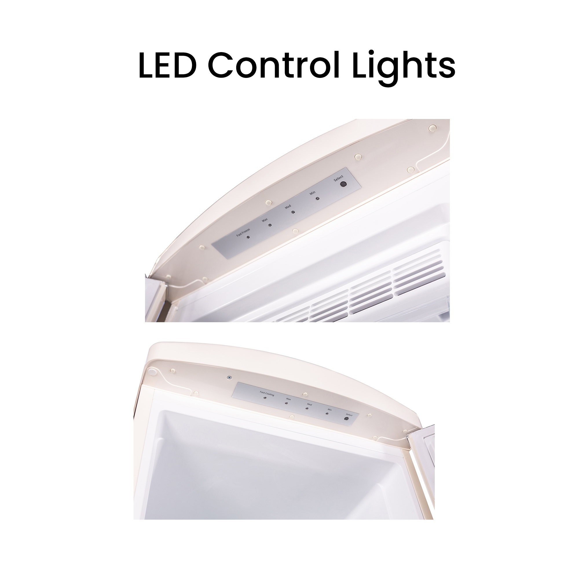 Refrigerador de lado a lado de profundidad de mostrador de 19.42 pies cúbicos (Crema) FF 830 C + RR 1100 C