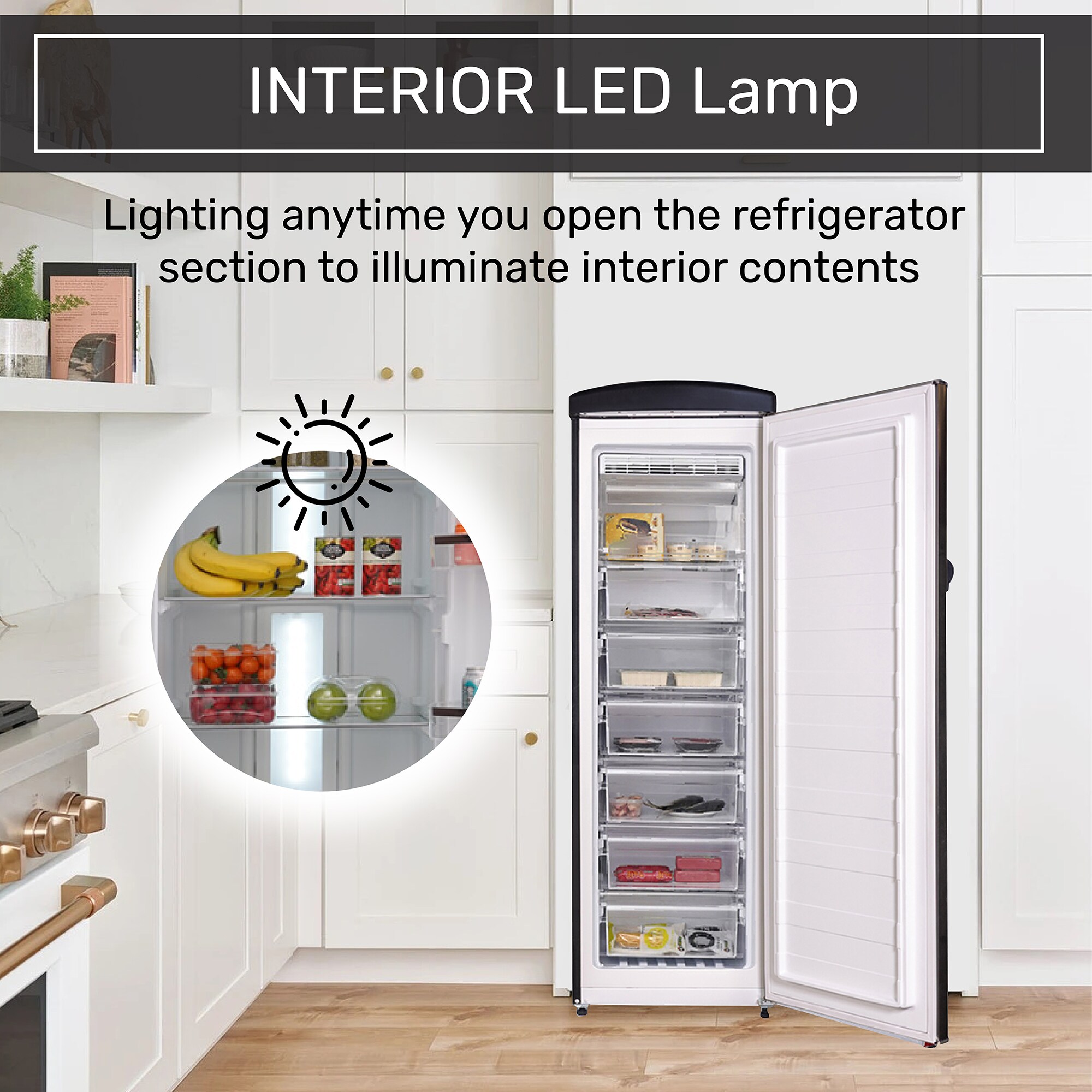Refrigerador Side-by-Side de profundidad de mostrador de 19.42 pies cúbicos (Negro) FF 830 B + RR 1100 B