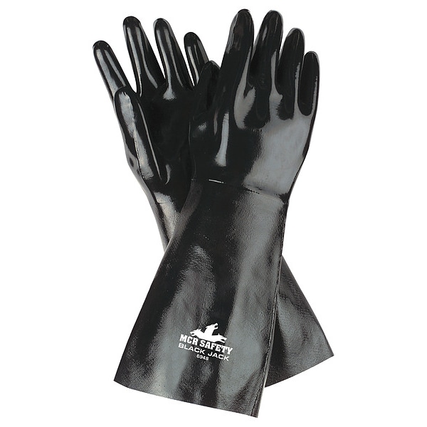 Guantes resistentes a químicos Mcr Safety de 18", Neopreno, Talla L, 1 par - 6948