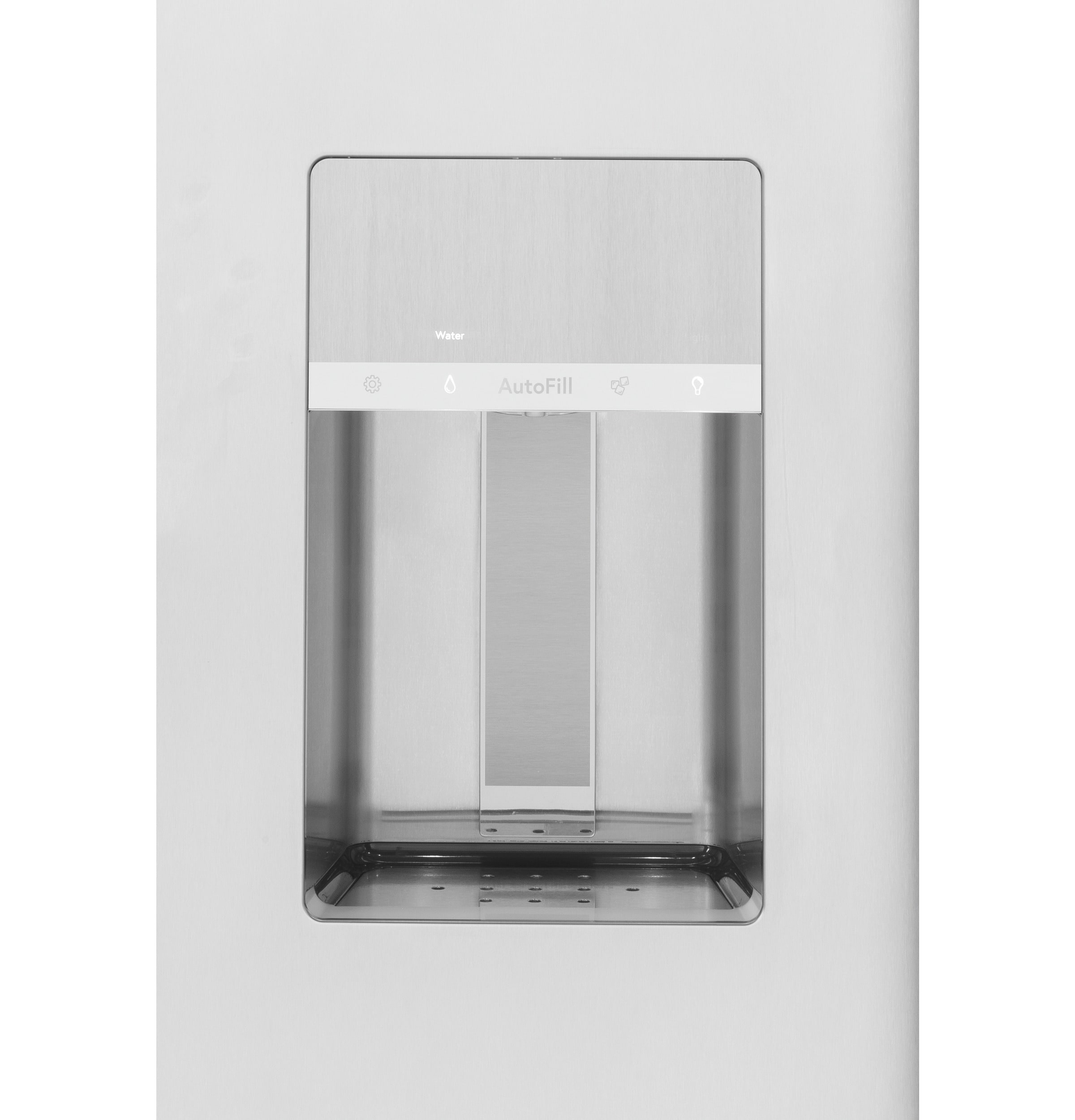 Refrigerador Side-by-Side empotrable de 24.5 pies cúbicos con profundidad de mostrador, compatible con Smart, dispensador de agua y hielo (acero inoxidable)