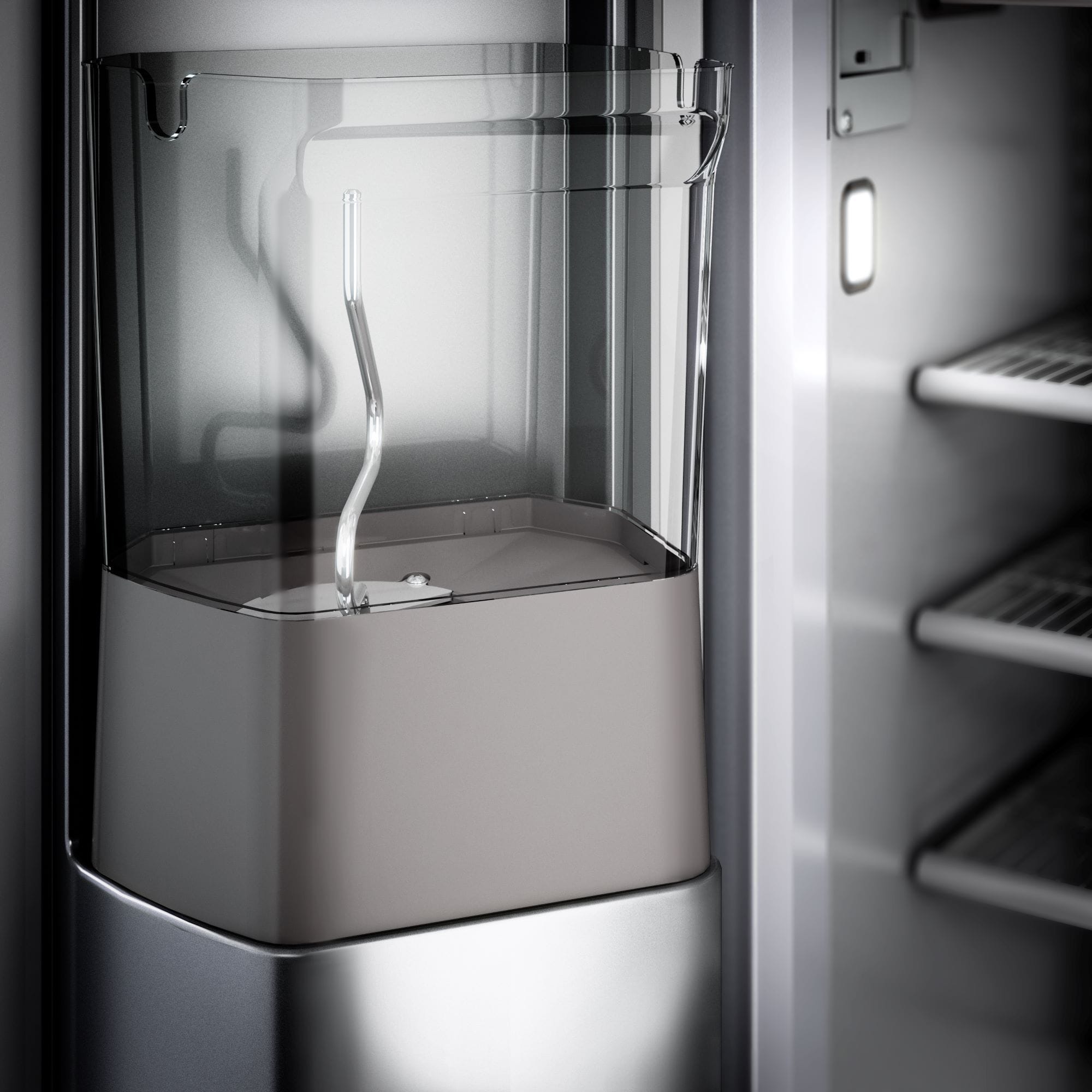 Refrigerador Empotrado de 20.8 pies cúbicos tipo Side-by-Side de KitchenAid con Dispensador de Agua y Hielo (Acero Inoxidable) KBSD706MPS