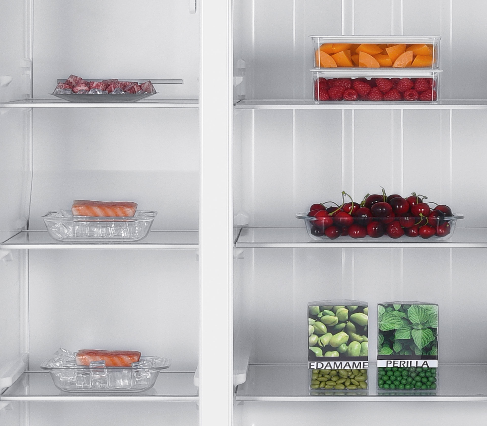 Refrigerador Empotrado de 18.8 pies cúbicos estilo francés (Blanco)