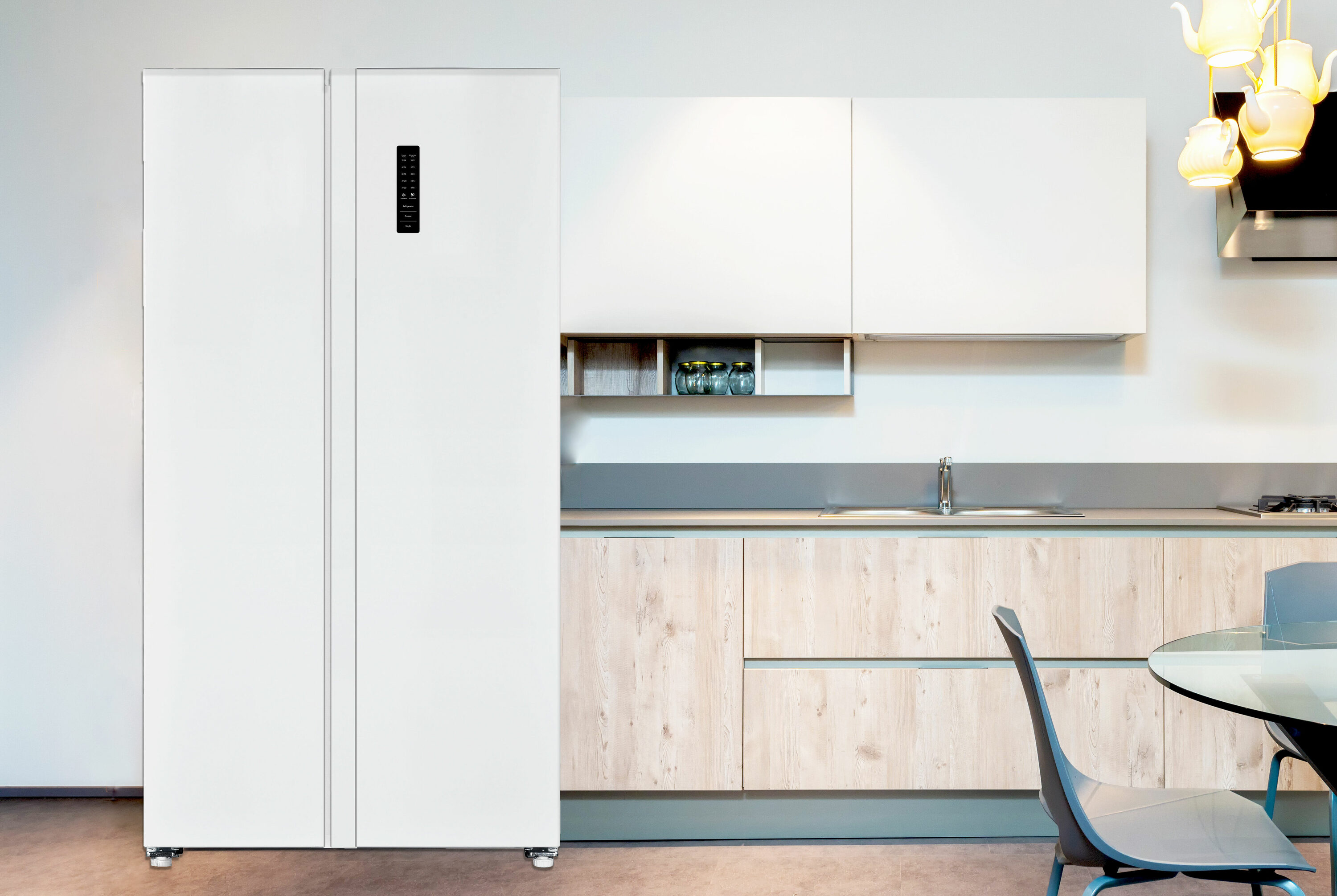Refrigerador Empotrado de 18.8 pies cúbicos estilo francés (Blanco)