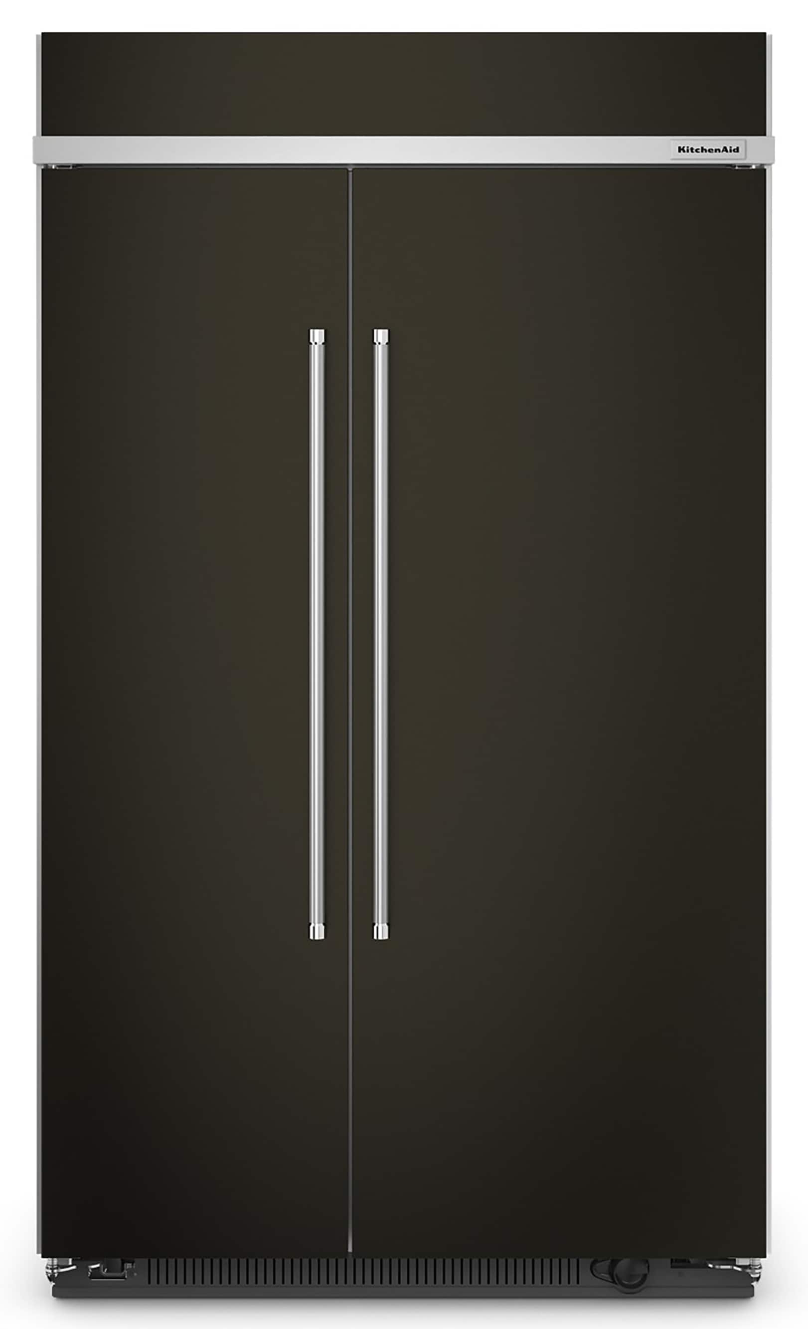 Refrigerador de 30 pies cúbicos, estilo empotrable, de acero inoxidable negro con acabado PrintShield