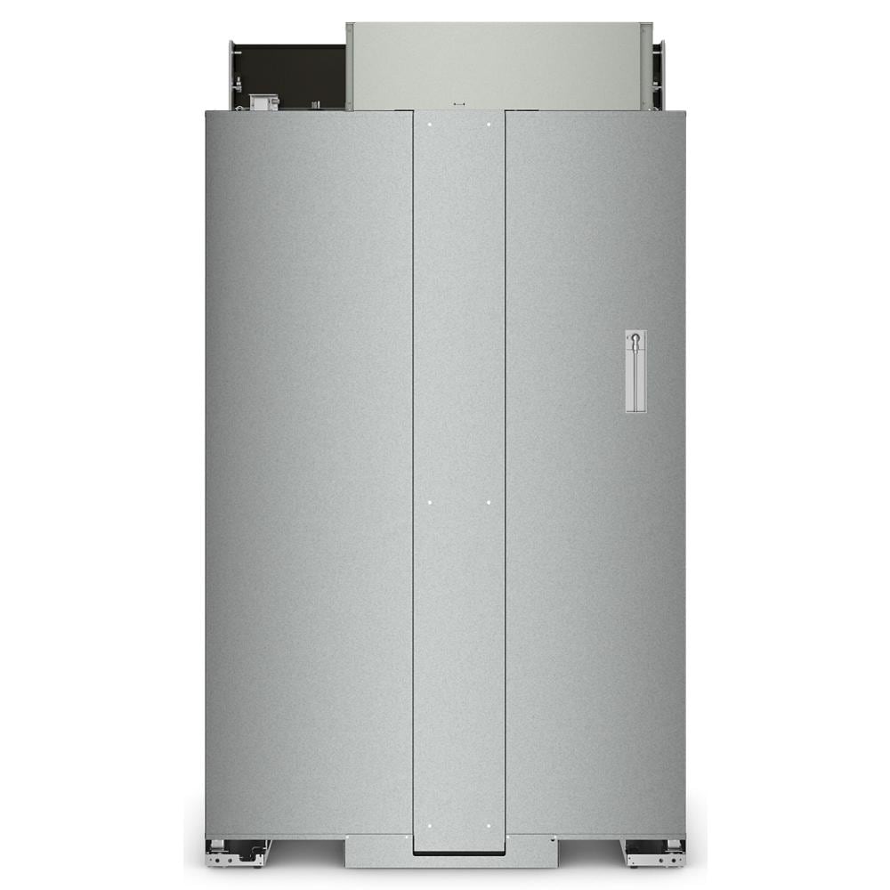 Refrigerador empotrado de 30 pies cúbicos con máquina de hielo de KitchenAid (acero inoxidable con acabado PrintShield) – Estilo Lado a Lado de Profundidad de Mostrador