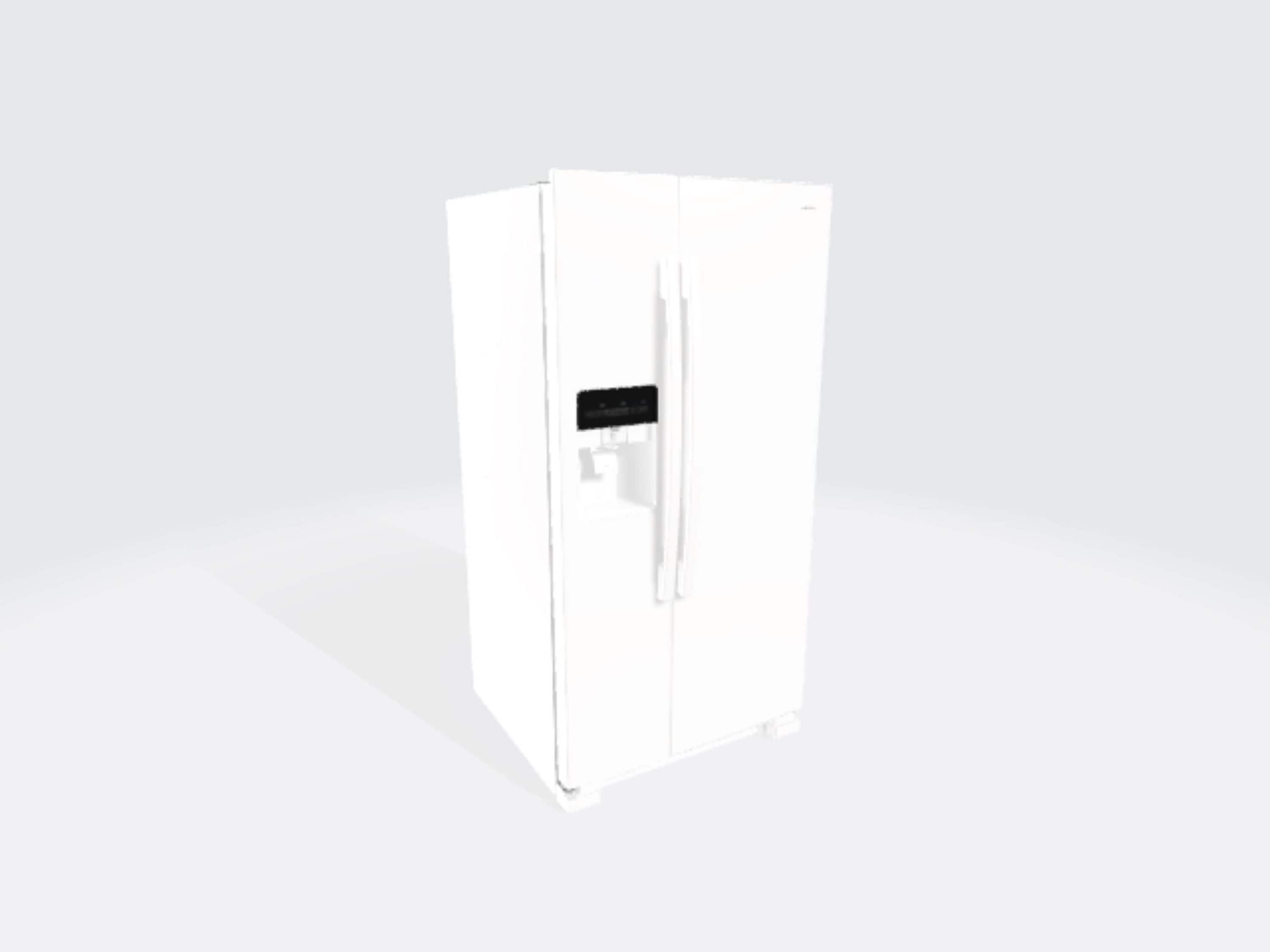 Refrigerador Amana de 21.4 pies cúbicos con despachador de hielo y agua en lado a lado (Blanco) ASI2175GRW