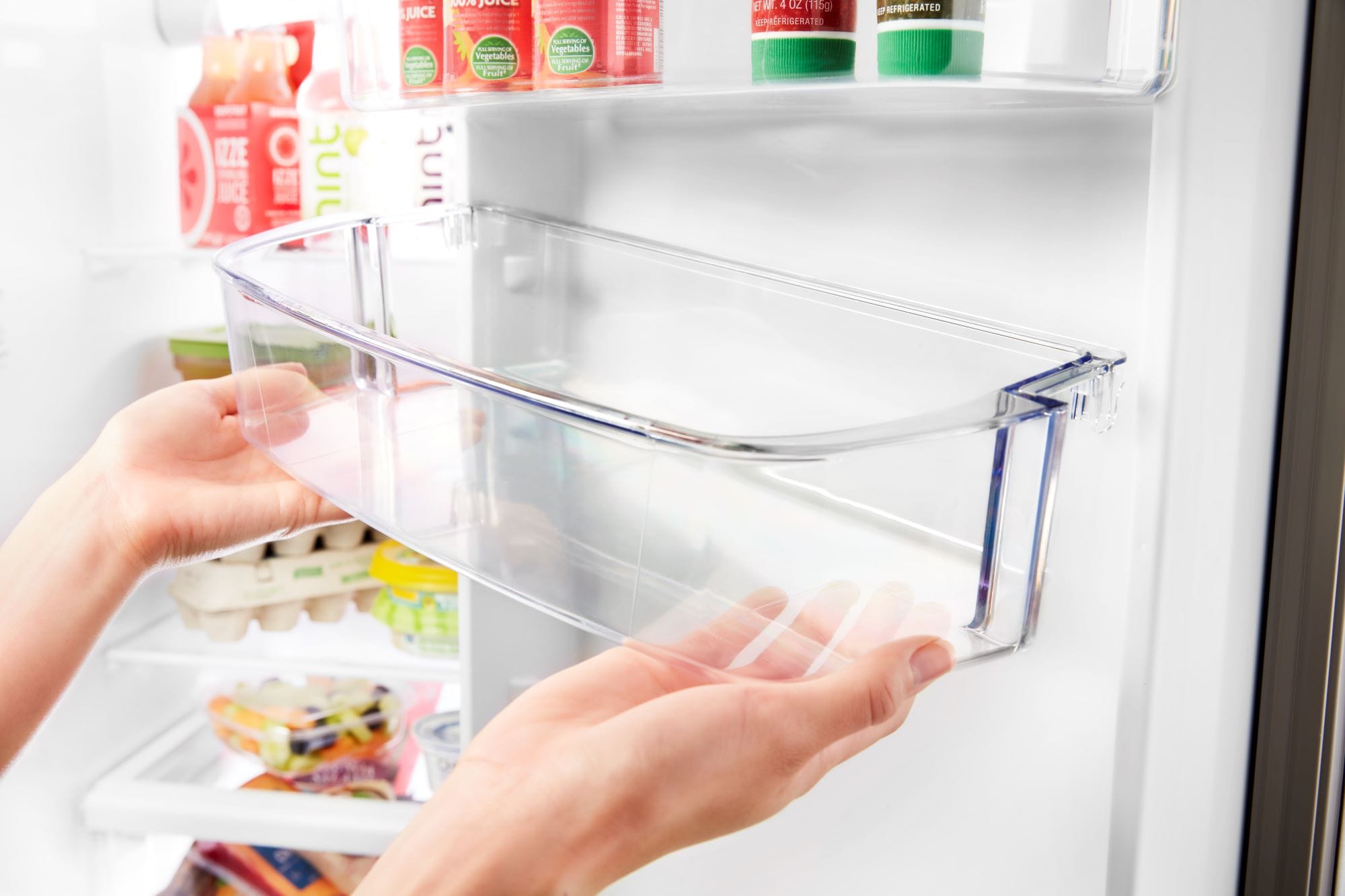 Refrigerador de 20.6 pies cúbicos estilo americano con dispensador de hielo y agua (Blanco) - Whirlpool