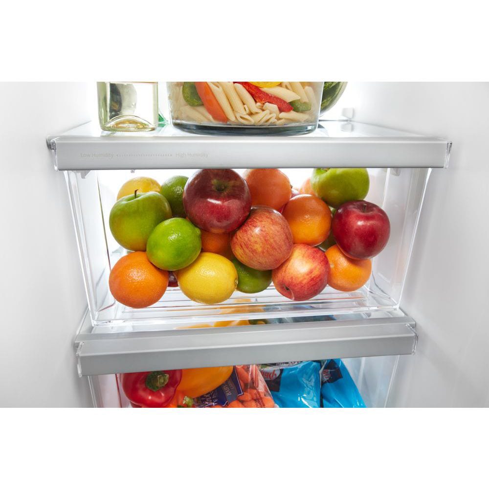 Refrigerador Whirlpool de 21.4 pies cúbicos con dispensador de hielo y agua en color galleta