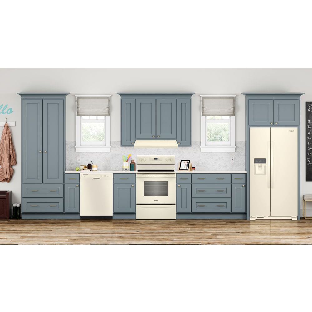 Refrigerador Whirlpool de 21.4 pies cúbicos con dispensador de hielo y agua en color galleta