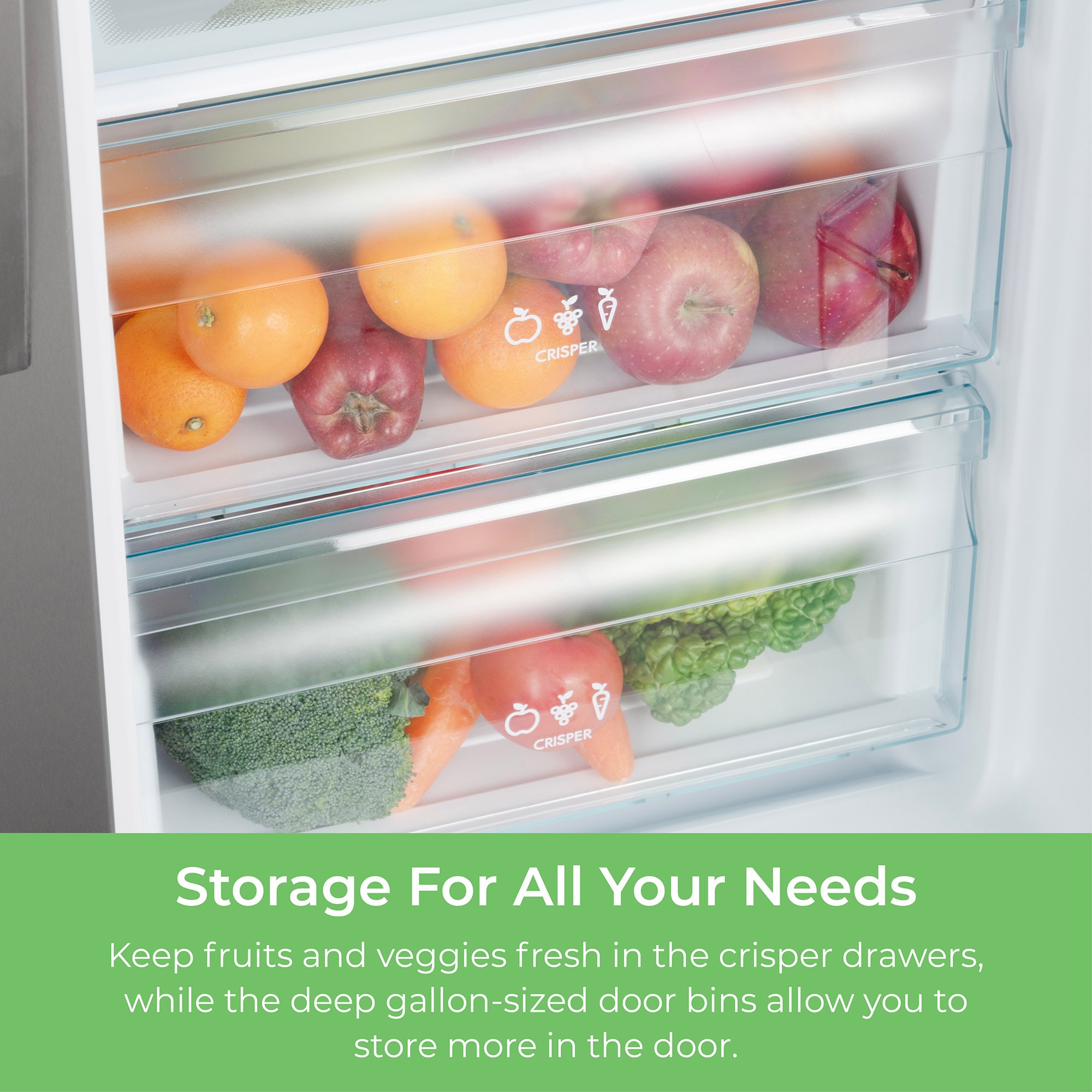 Refrigerador Side-by-Side de 20 pies cúbicos de profundidad de mostrador con fabricador de hielo, dispensador de agua e hielo (acero inoxidable) Certificado ENERGY STAR
