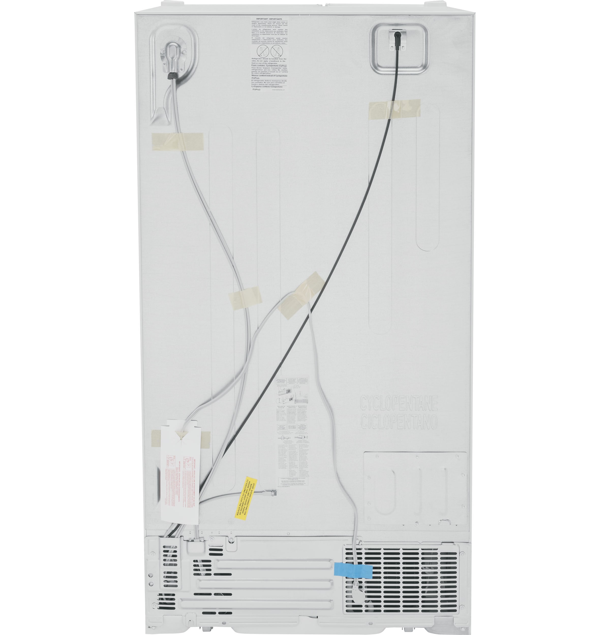 Refrigerador Side-by-Side de 25.3 pies cúbicos con fabricador de hielo, dispensador de agua y hielo (Blanco) Certificado ENERGY STAR - Modelo GSE25GGPWW