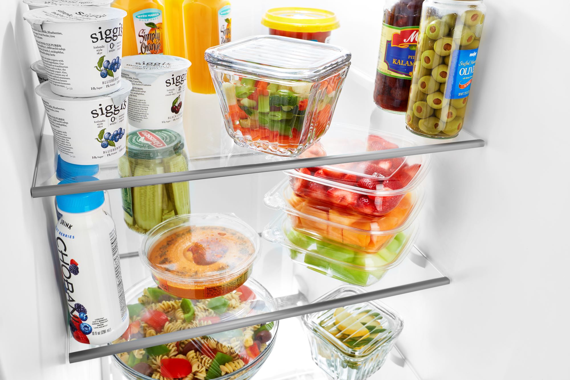 Refrigerador tipo Side-by-Side de 24.5 pies cúbicos con fabricador de hielo, dispensador de agua y hielo (Blanco) WRS555SIHW de Whirlpool