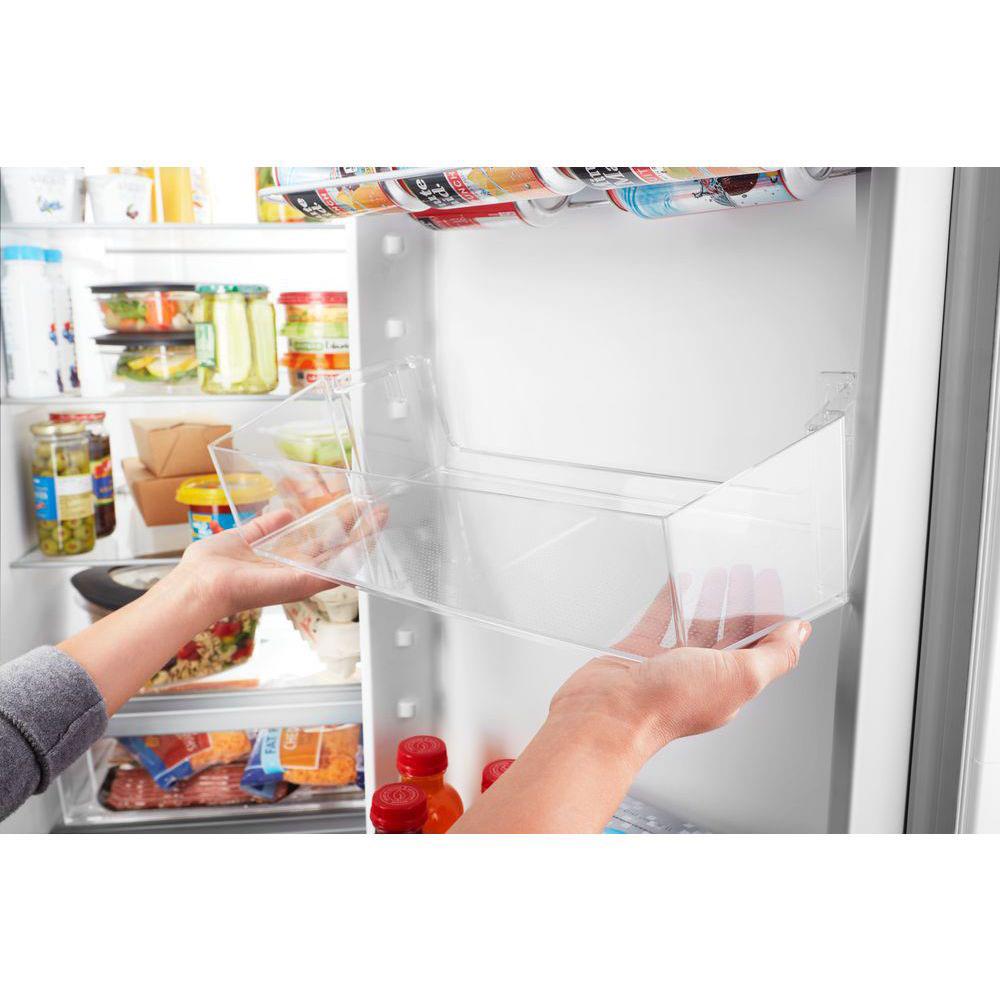 Refrigerador tipo Side-by-Side de 24.5 pies cúbicos con fabricador de hielo, dispensador de agua y hielo (Blanco) WRS555SIHW de Whirlpool
