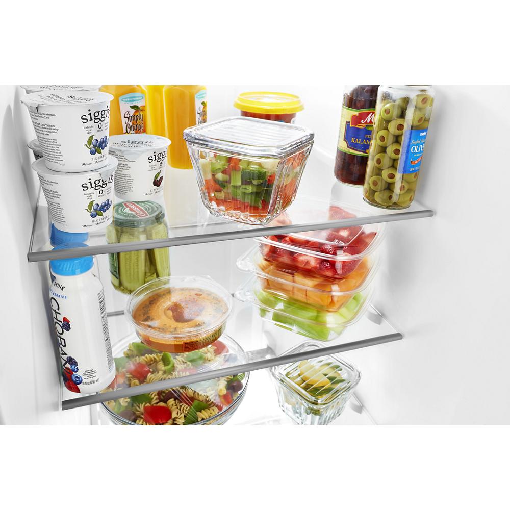 Refrigerador lado a lado Whirlpool de 24.6 pies cúbicos con fabricador de hielo, dispensador de agua y hielo (Blanco) Certificado ENERGY STAR WRS335SDHW
