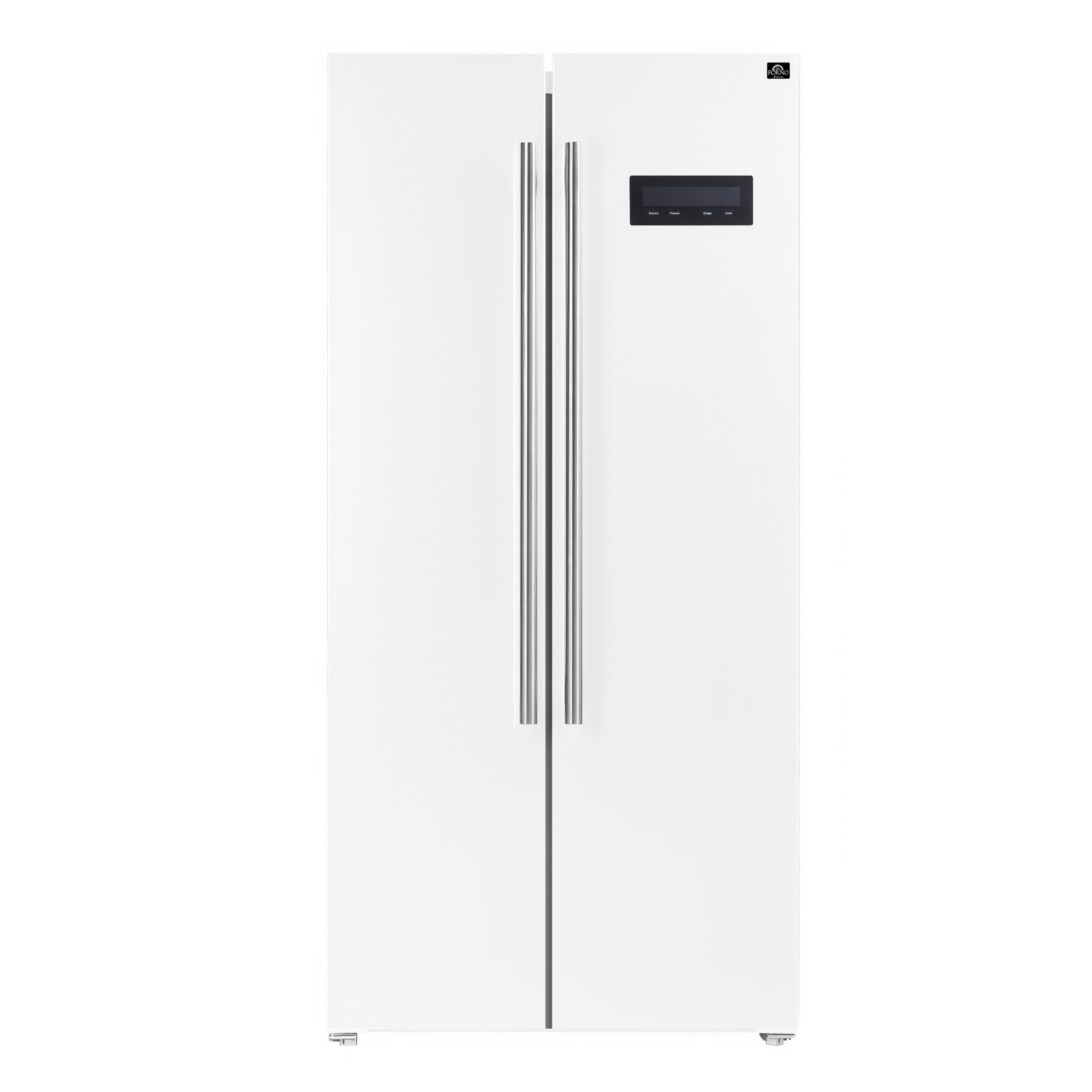 Refrigerador de lado a lado FORNO Salerno Espresso de 15.62 pies cúbicos de profundidad de mostrador (Blanco)