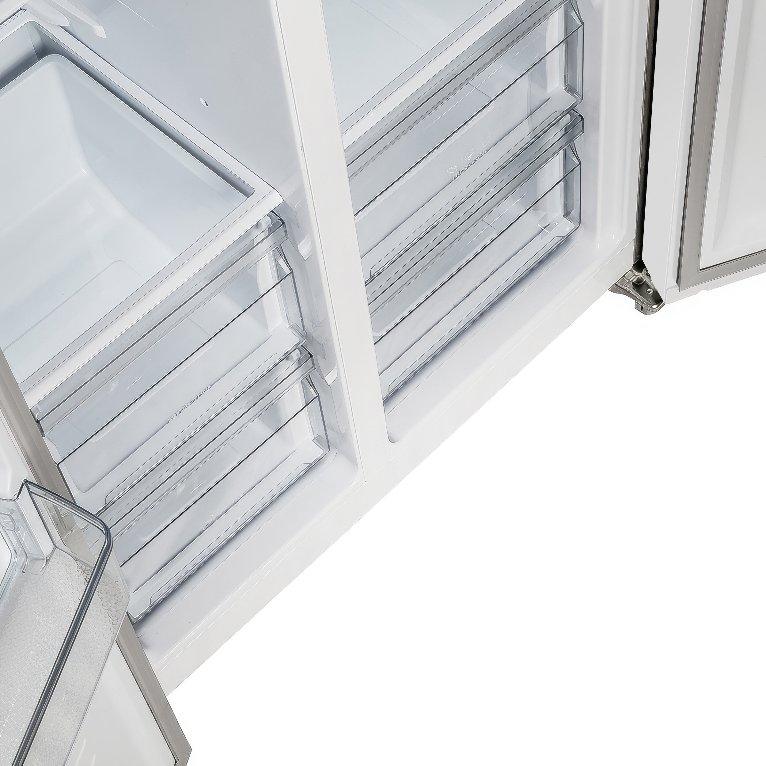 Refrigerador de lado a lado FORNO Salerno Espresso de 15.62 pies cúbicos de profundidad de mostrador (Blanco)
