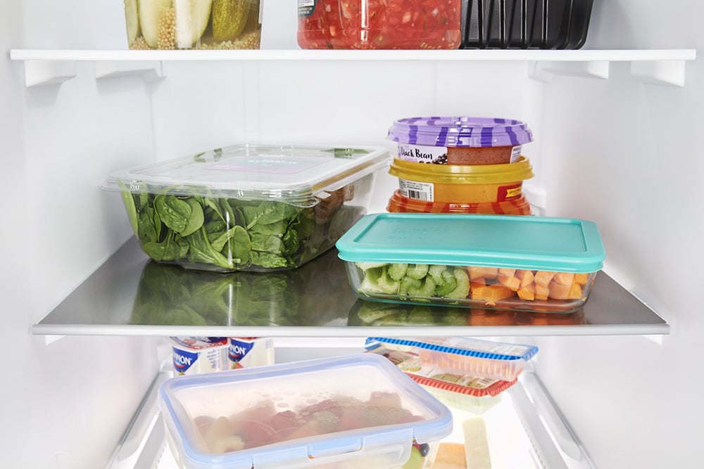 Refrigerador de 24.5 pies cúbicos de lado a lado con fabricador de hielo, dispensador de agua y hielo (Negro) - MSS25C4MGB de Maytag