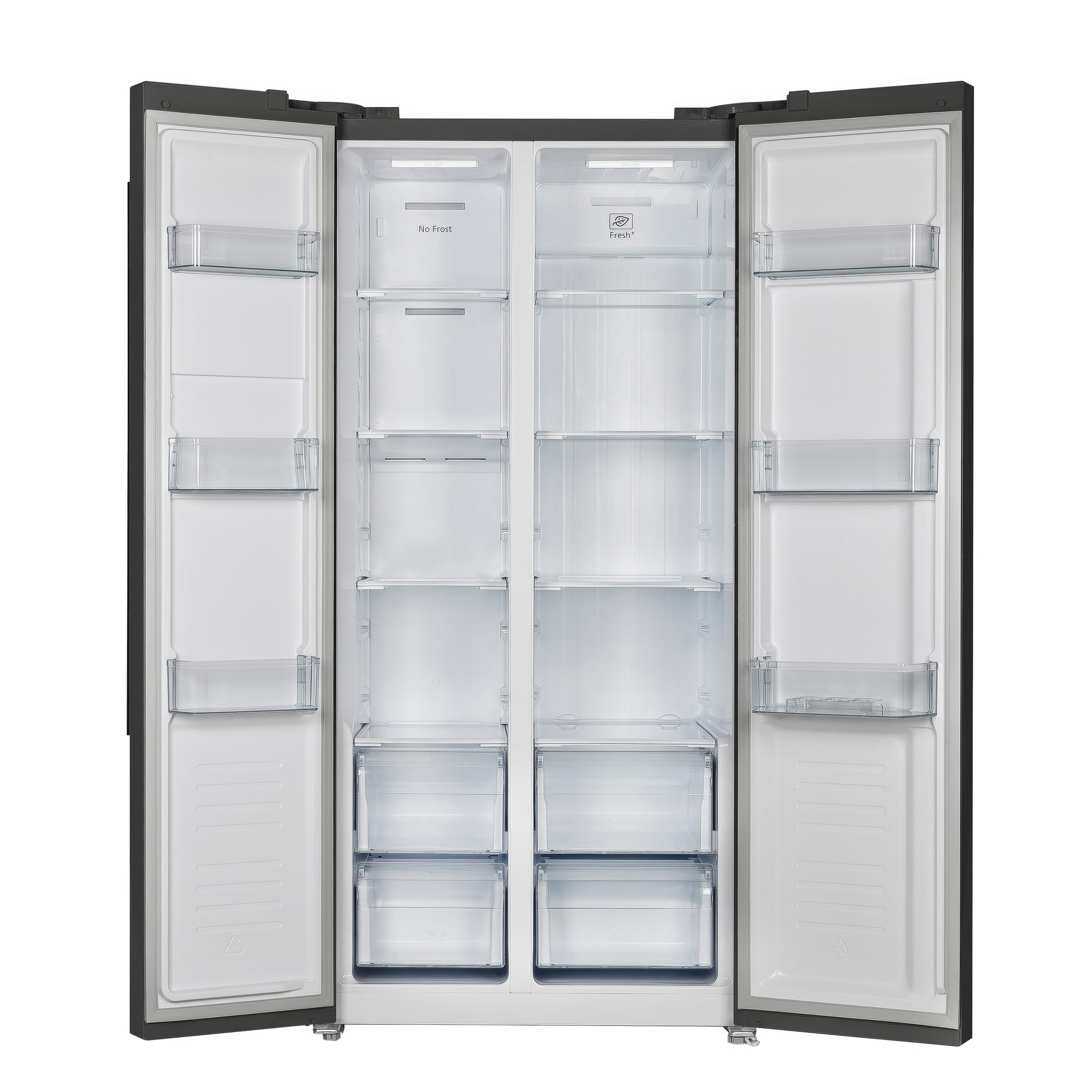 Refrigerador Side-by-Side de Profundidad de Mostrador de 15.62 pies cúbicos con Acabado Negro de Espresso Salerno