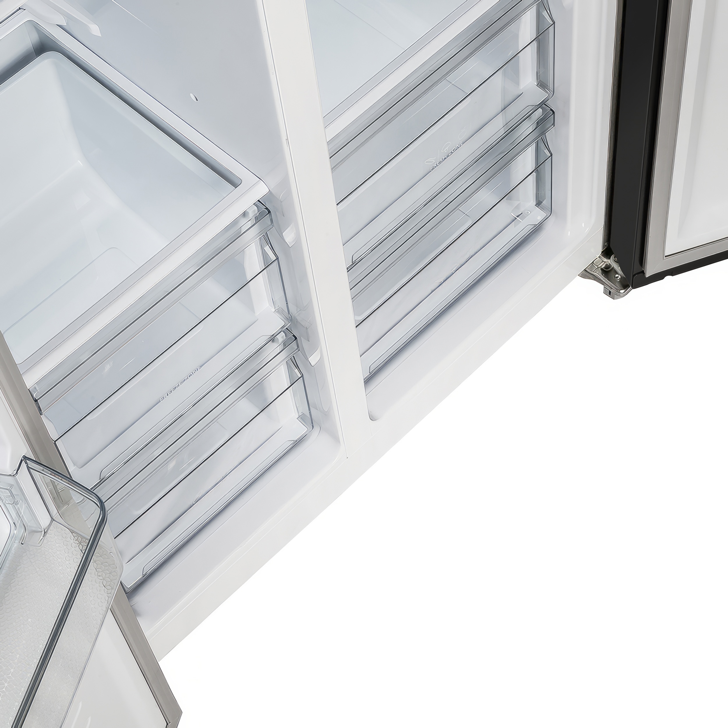 Refrigerador Side-by-Side de Profundidad de Mostrador de 15.62 pies cúbicos con Acabado Negro de Espresso Salerno