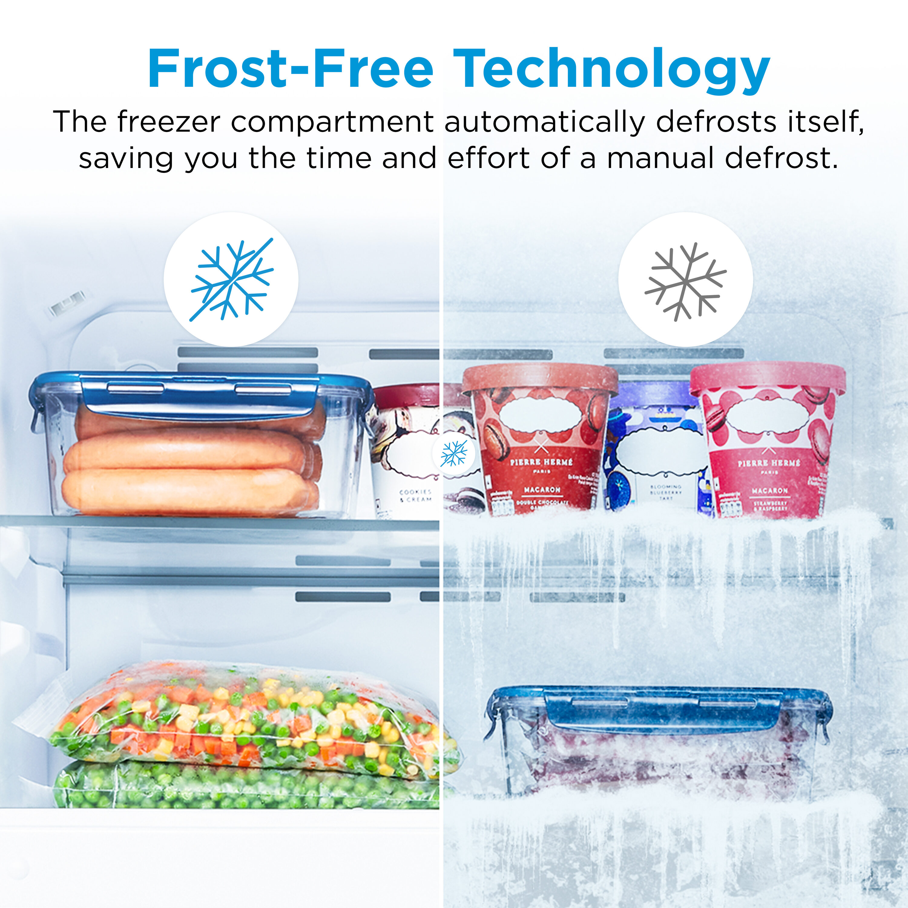 Refrigerador de 18.1 pies cúbicos con congelador superior y resistente a huellas dactilares (negro) listo para garaje y certificado por ENERGY STAR MRT18D3BBB de Midea