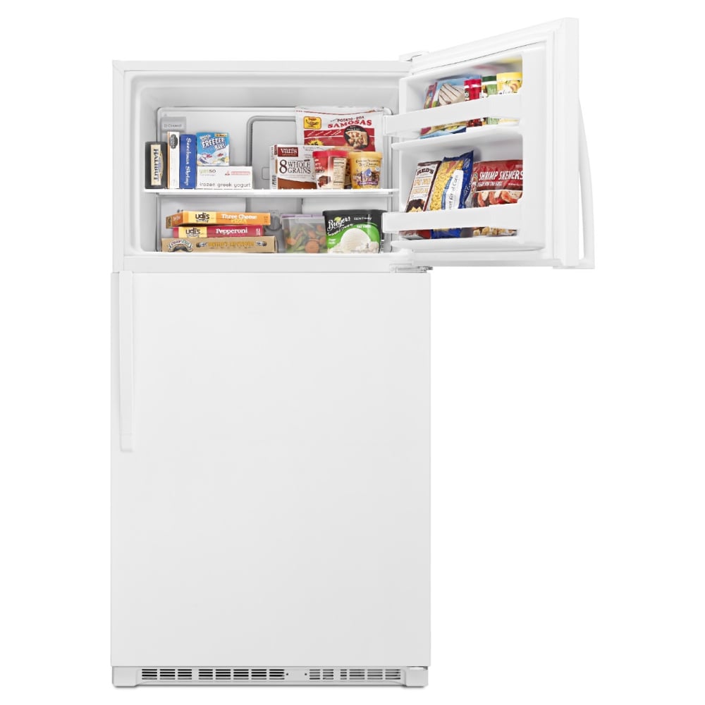 Refrigerador de 20.5 pies cúbicos con congelador superior (Blanco) Whirlpool WRT311FZDW