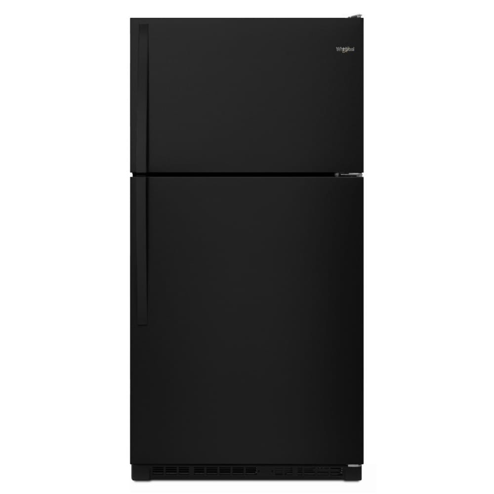 Refrigerador Whirlpool de 20.5 pies cúbicos con congelador superior (Negro) WRT311FZDB