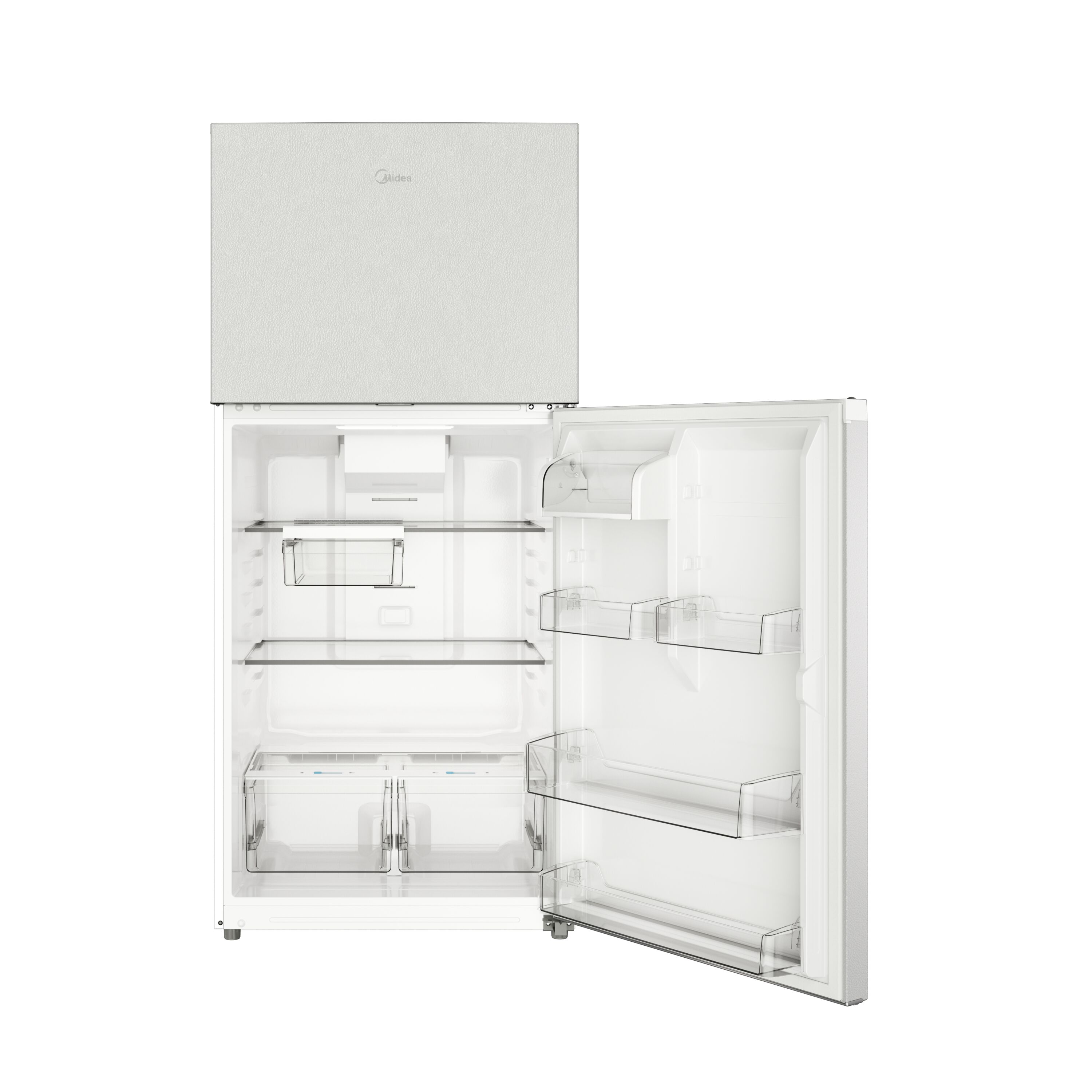 Refrigerador Midea de 20.5 pies cúbicos con resistencia a huellas digitales y listo para el garaje (blanco) Certificado ENERGY STAR MRT21D3BWW