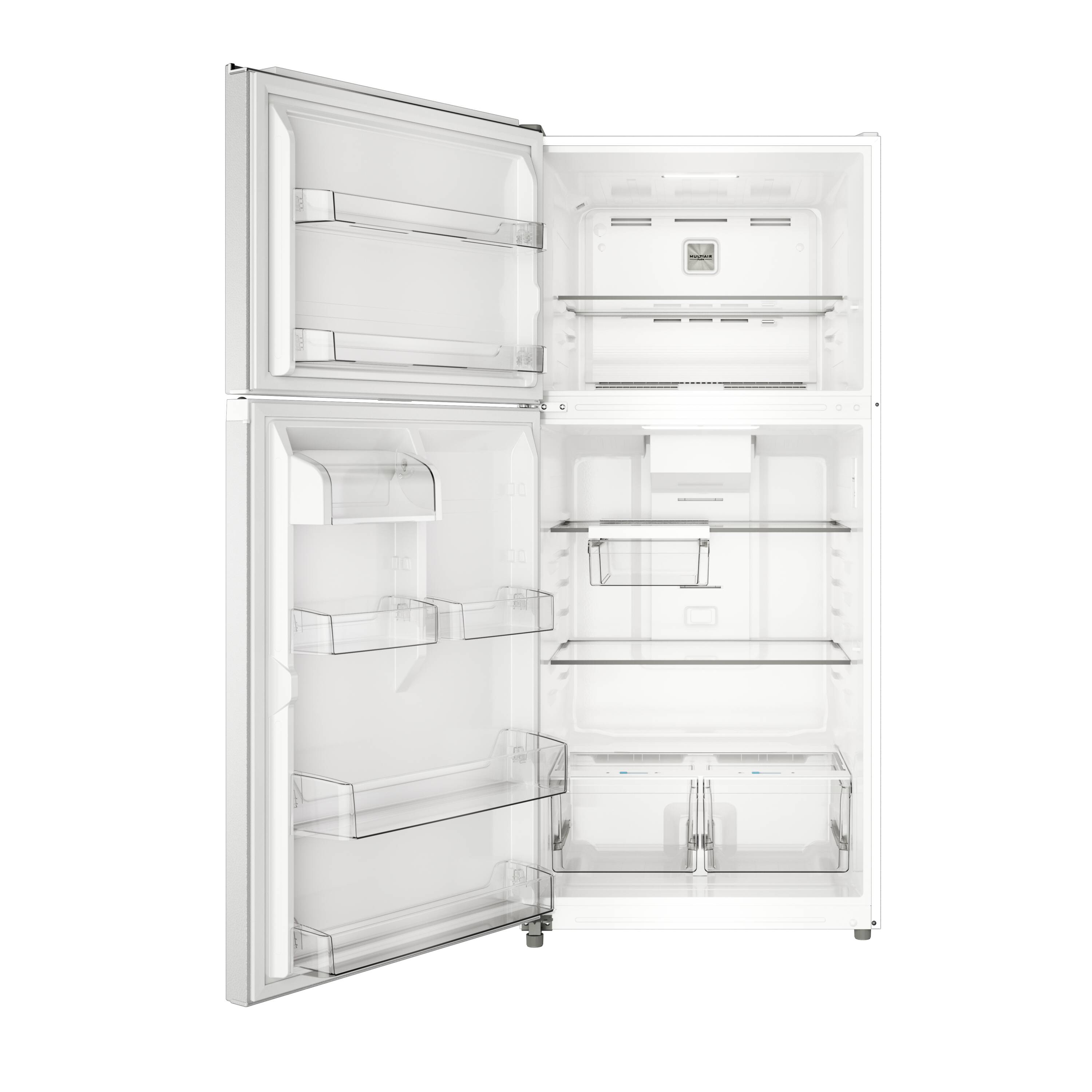 Refrigerador Midea de 20.5 pies cúbicos con resistencia a huellas digitales y listo para el garaje (blanco) Certificado ENERGY STAR MRT21D3BWW
