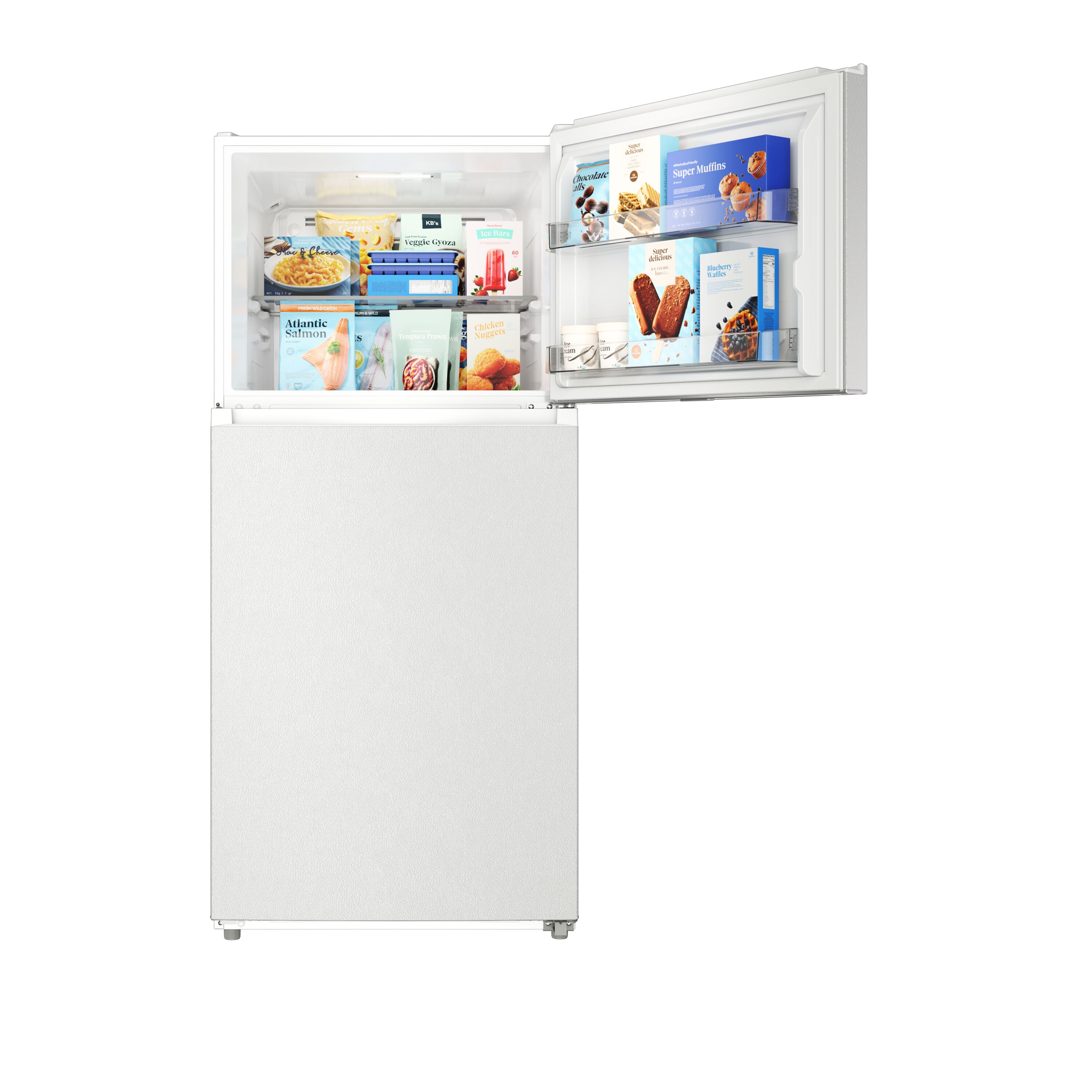 Refrigerador Midea de 20.5 pies cúbicos con resistencia a huellas digitales y listo para el garaje (blanco) Certificado ENERGY STAR MRT21D3BWW