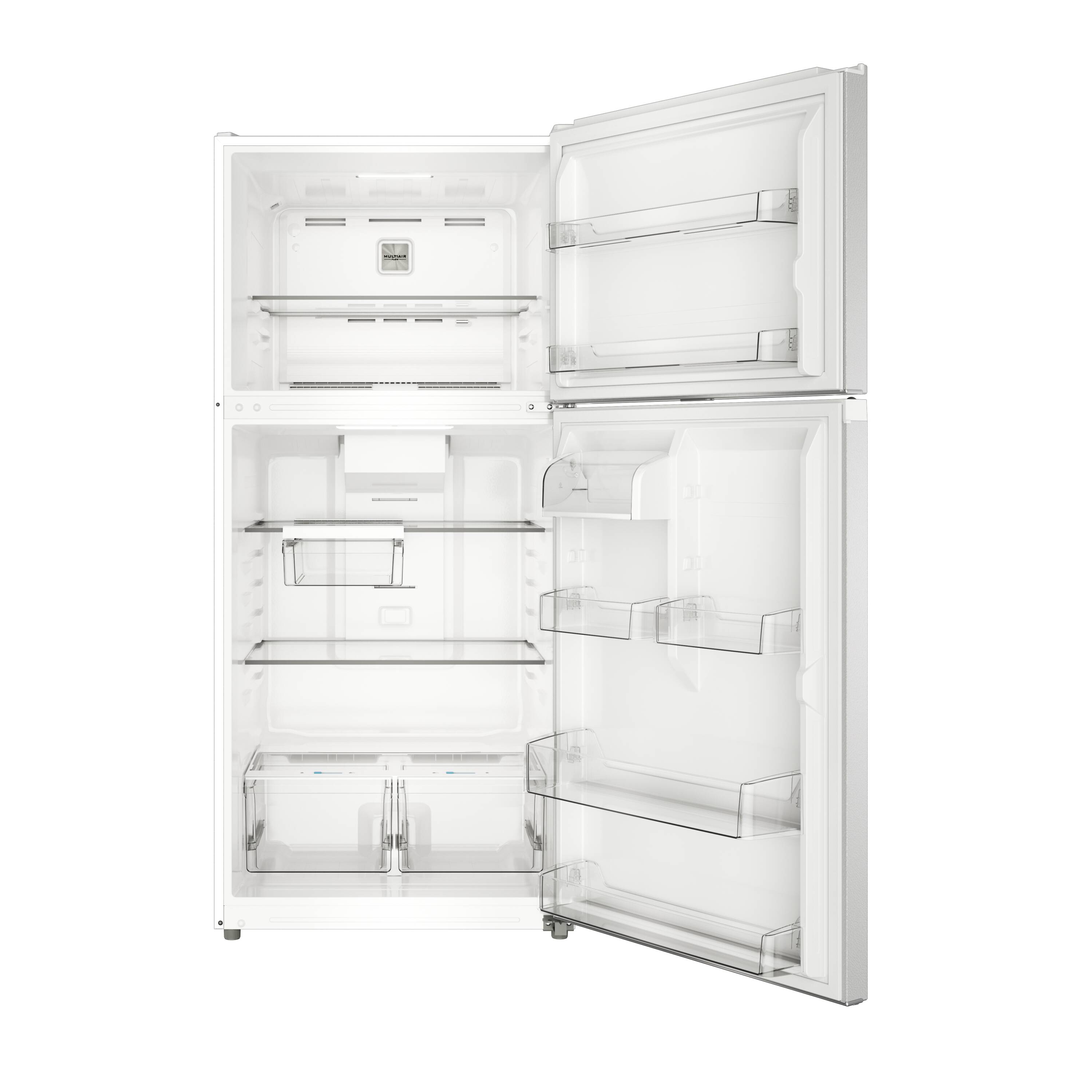 Refrigerador Midea de 20.5 pies cúbicos con resistencia a huellas digitales y listo para el garaje (blanco) Certificado ENERGY STAR MRT21D3BWW