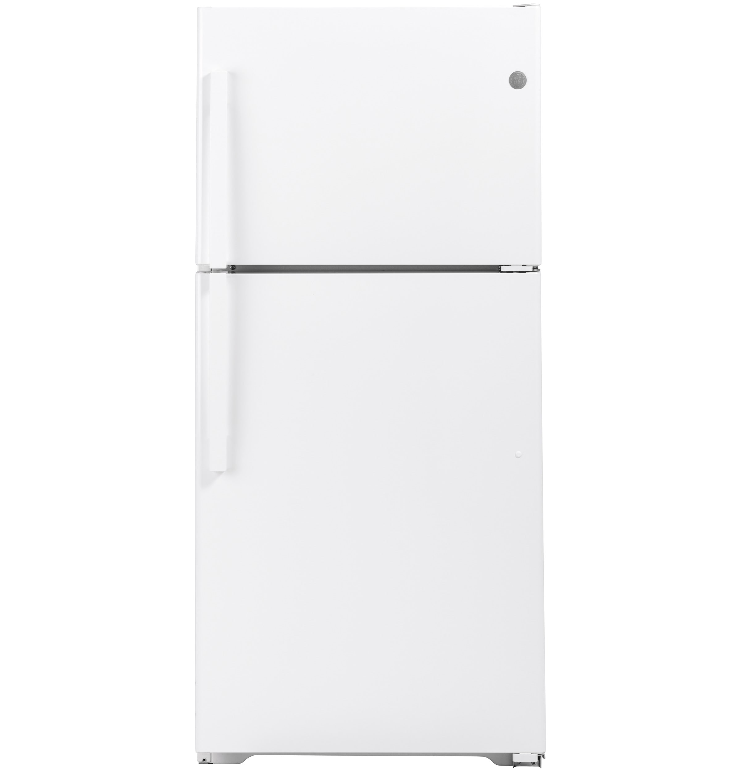 Refrigerador de 21.9 pies cúbicos con congelador superior listo para el garaje (blanco) Listo para el garaje GTS22KGNRWW de GE
