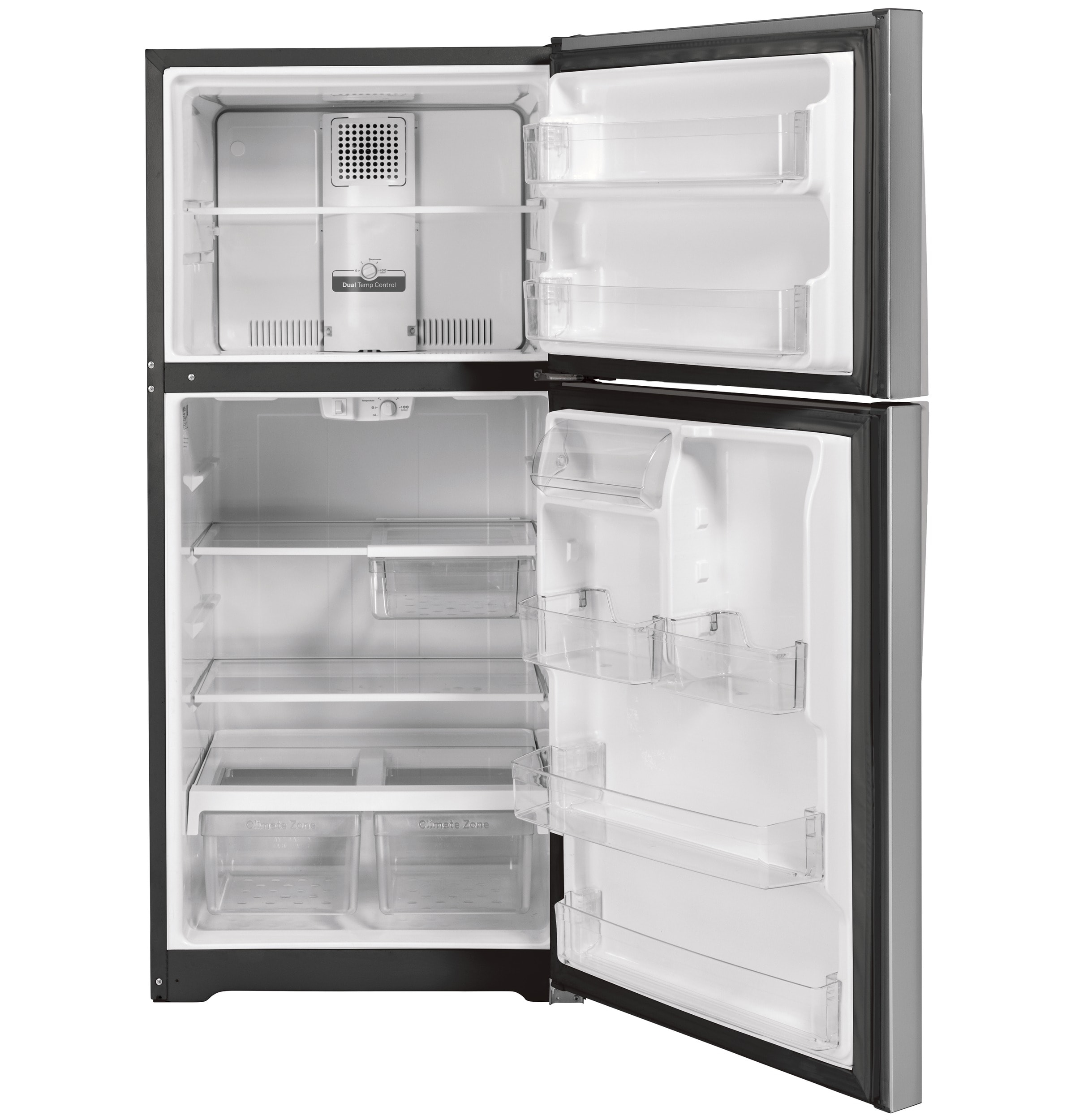 Refrigerador congelador superior de 21.9 pies cúbicos listo para garaje (acero inoxidable) Listo para garaje GTS22KYNRFS de GE