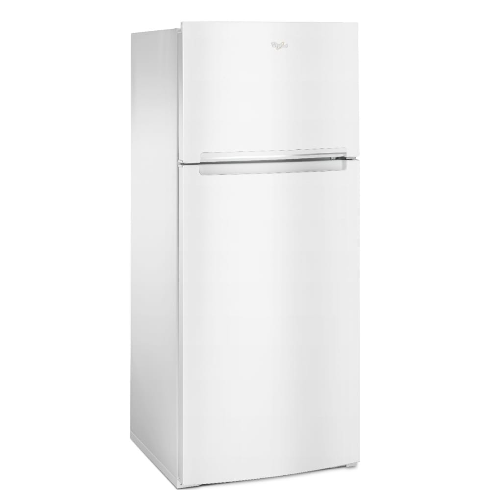 Refrigerador de puerta superior Whirlpool con cajón de almacenamiento flexible de 17.6 pies cúbicos (blanco) WRT518SZFW