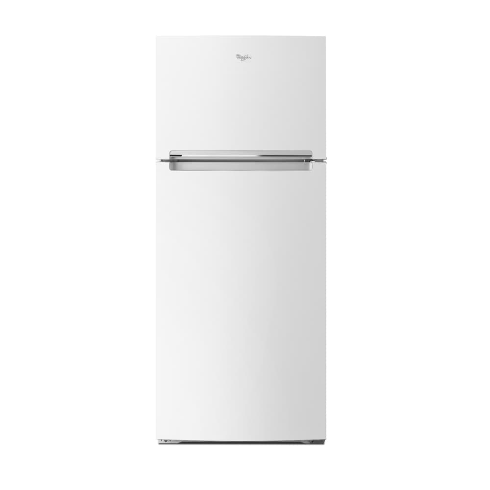 Refrigerador de puerta superior Whirlpool con cajón de almacenamiento flexible de 17.6 pies cúbicos (blanco) WRT518SZFW