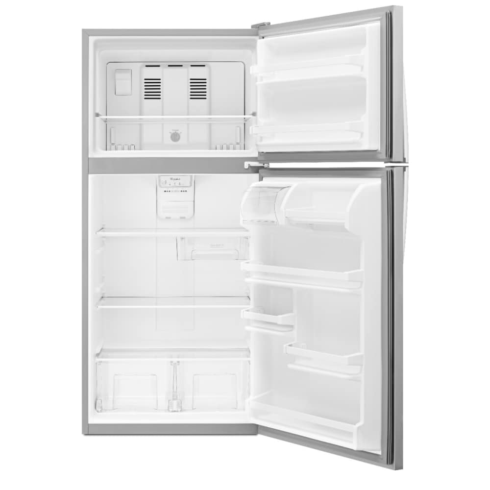 Refrigerador Whirlpool de 18.2 pies cúbicos con congelador superior (Blanco) WRT318FZDW
