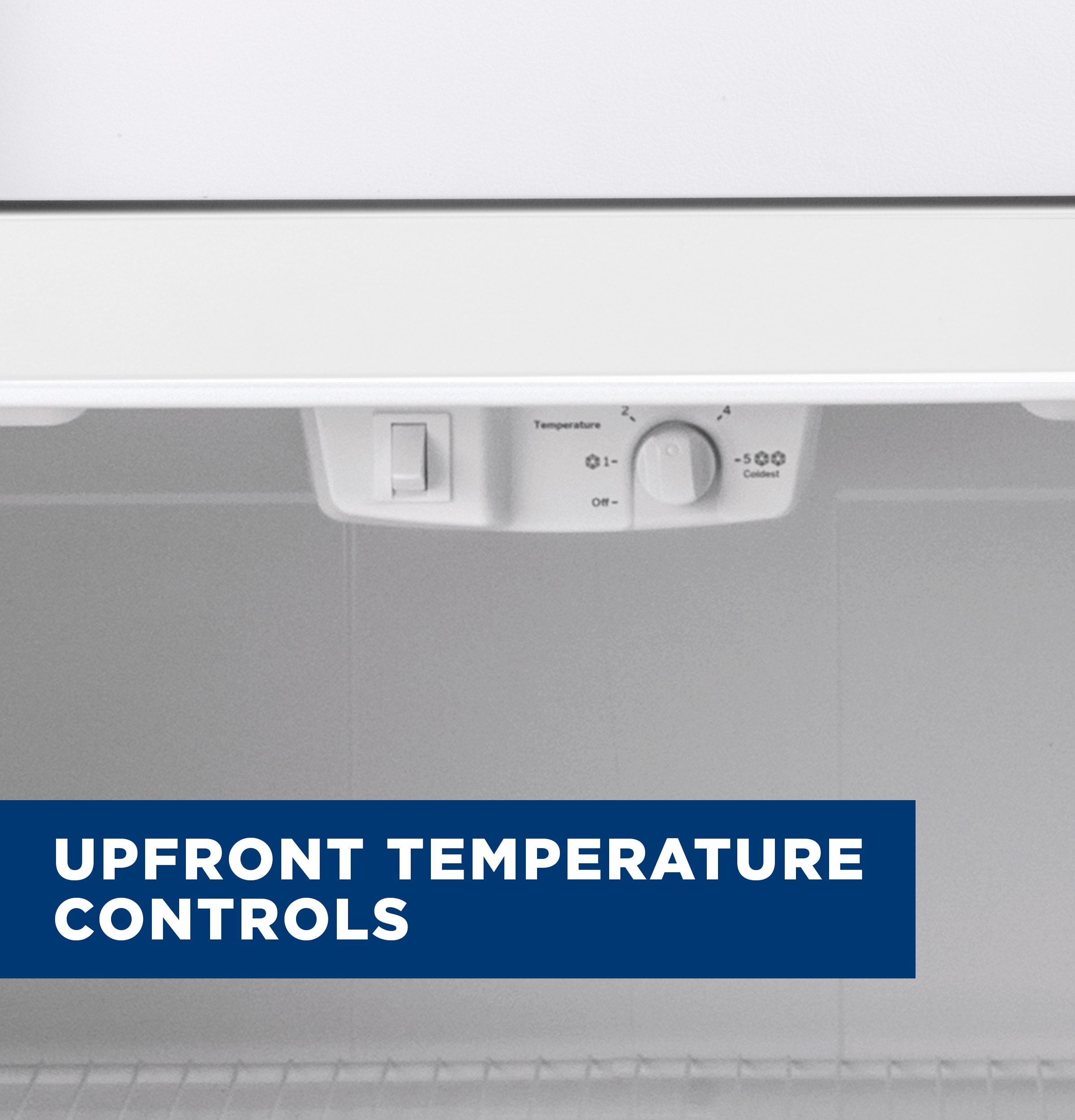 Refrigerador congelador superior de 17.5 pies cúbicos (Blanco)