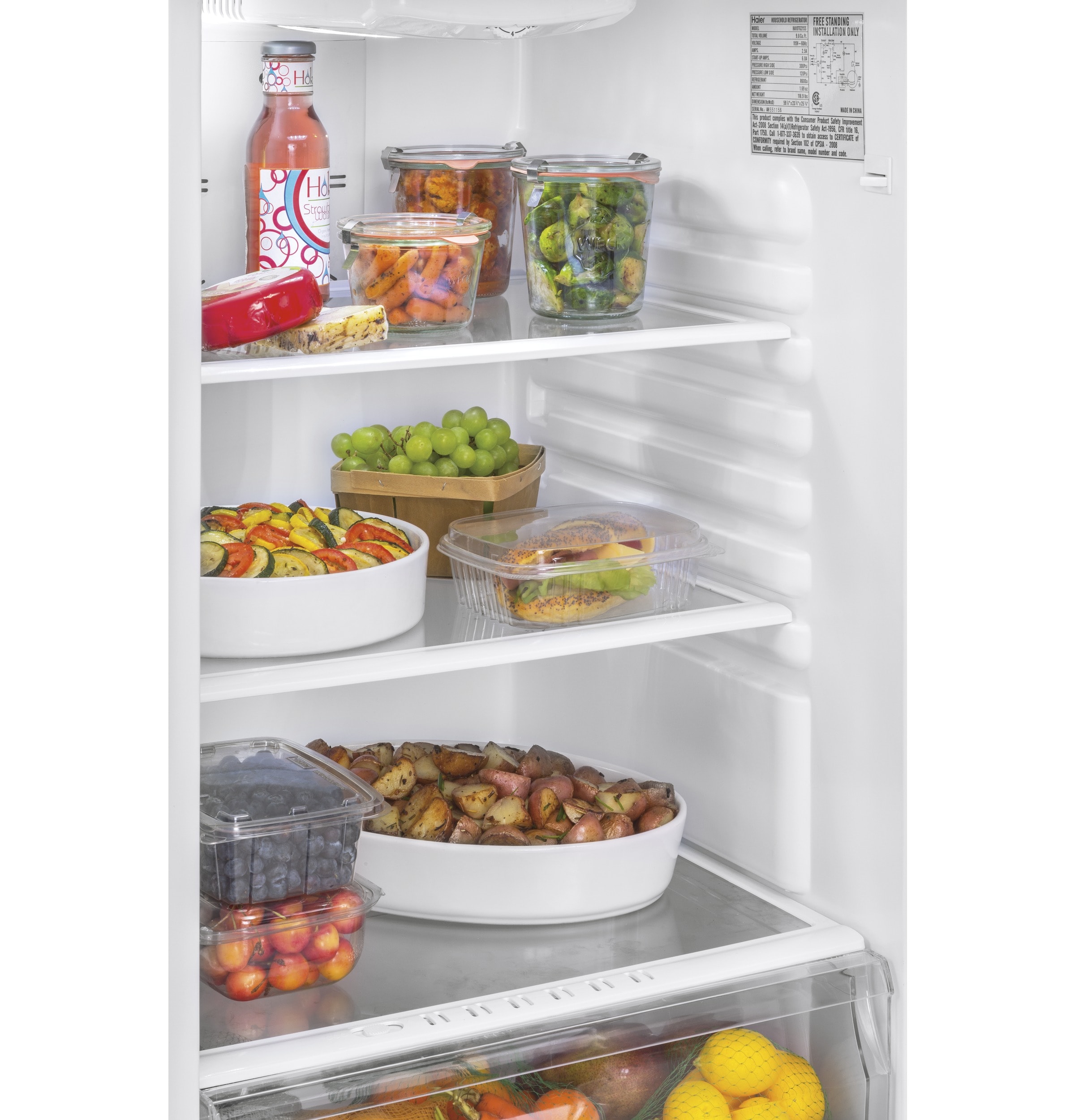 Refrigerador de acero inoxidable empotrable de 9.7 pies cúbicos de Hotpoint