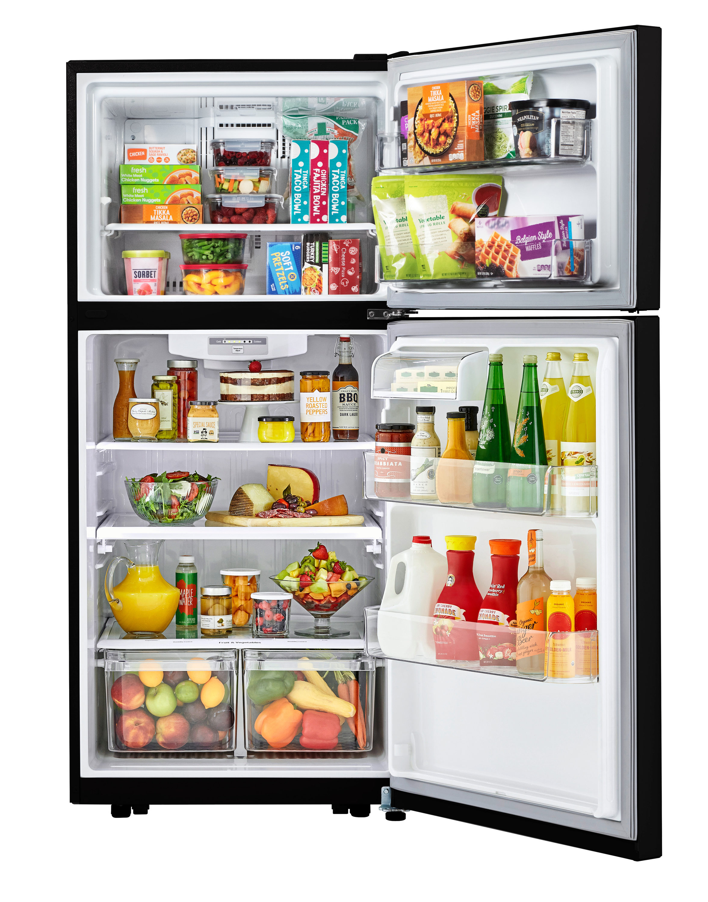 Refrigerador LG de 20.2 pies cúbicos con congelador superior (Negro) Certificado ENERGY STAR LTCS20020B