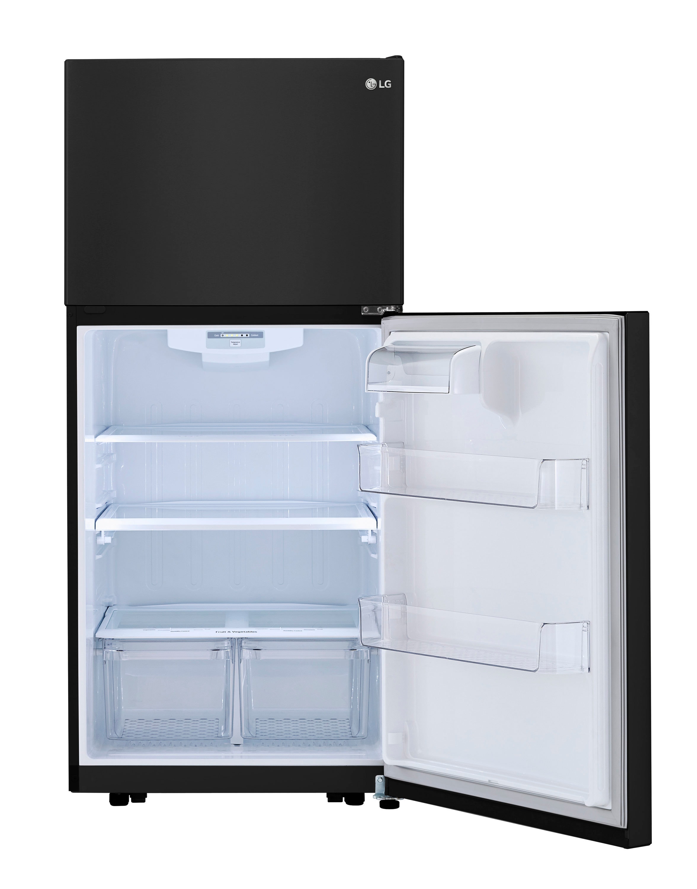 Refrigerador LG de 20.2 pies cúbicos con congelador superior (Negro) Certificado ENERGY STAR LTCS20020B