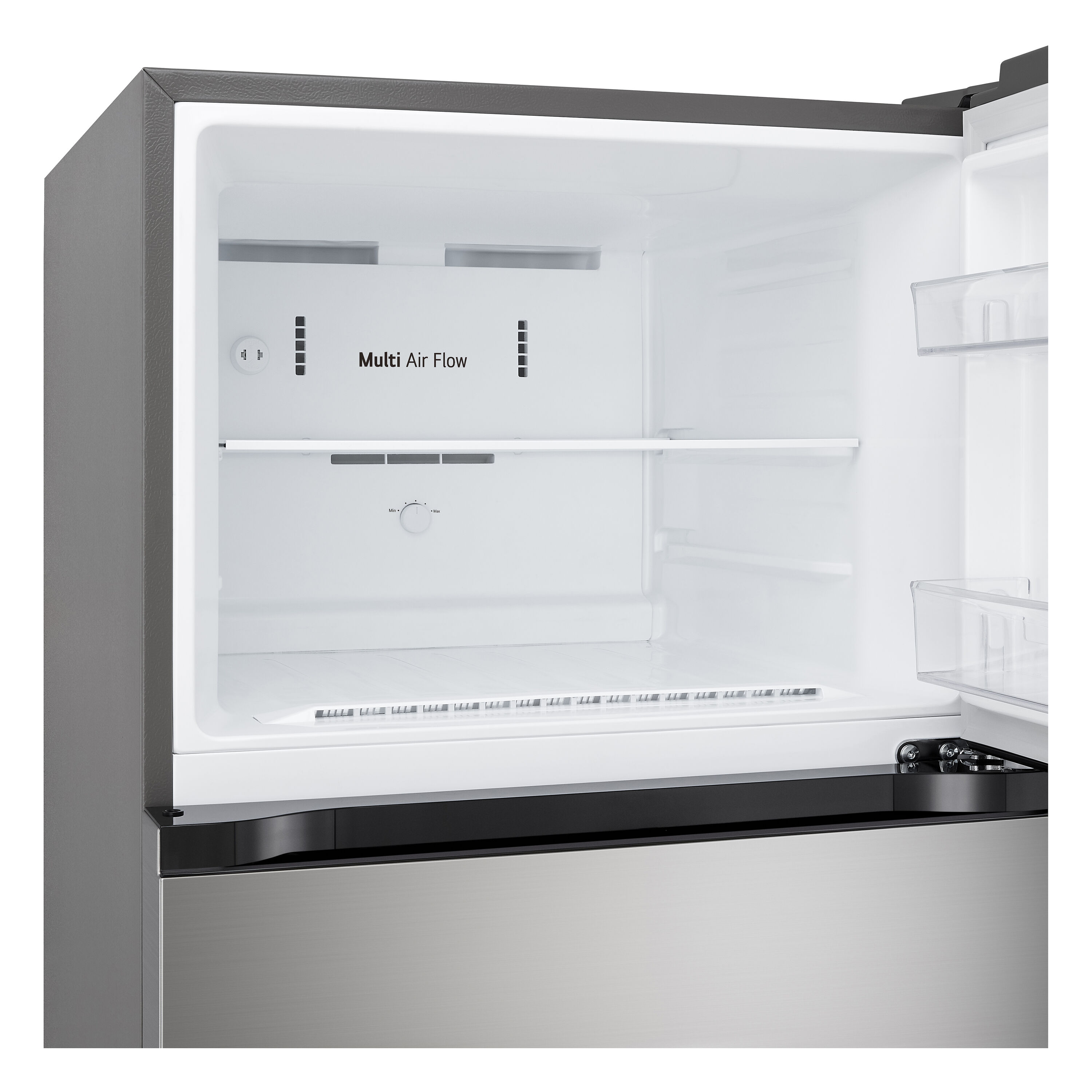 Refrigerador de 17.5 pies cúbicos con congelador superior (Acero Inoxidable PrintProof) listo para garaje y certificado por ENERGY STAR LT18S2100S