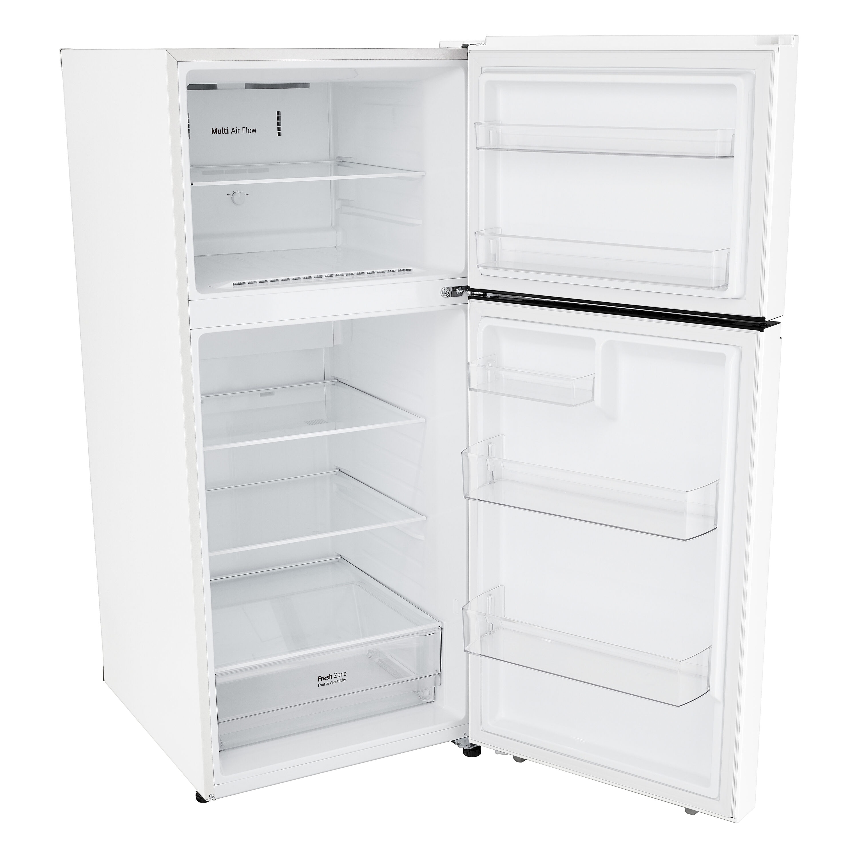 Refrigerador de 17.5 pies cúbicos con congelador superior (blanco) Listo para el garaje Certificado ENERGY STAR LG LT18S2100W