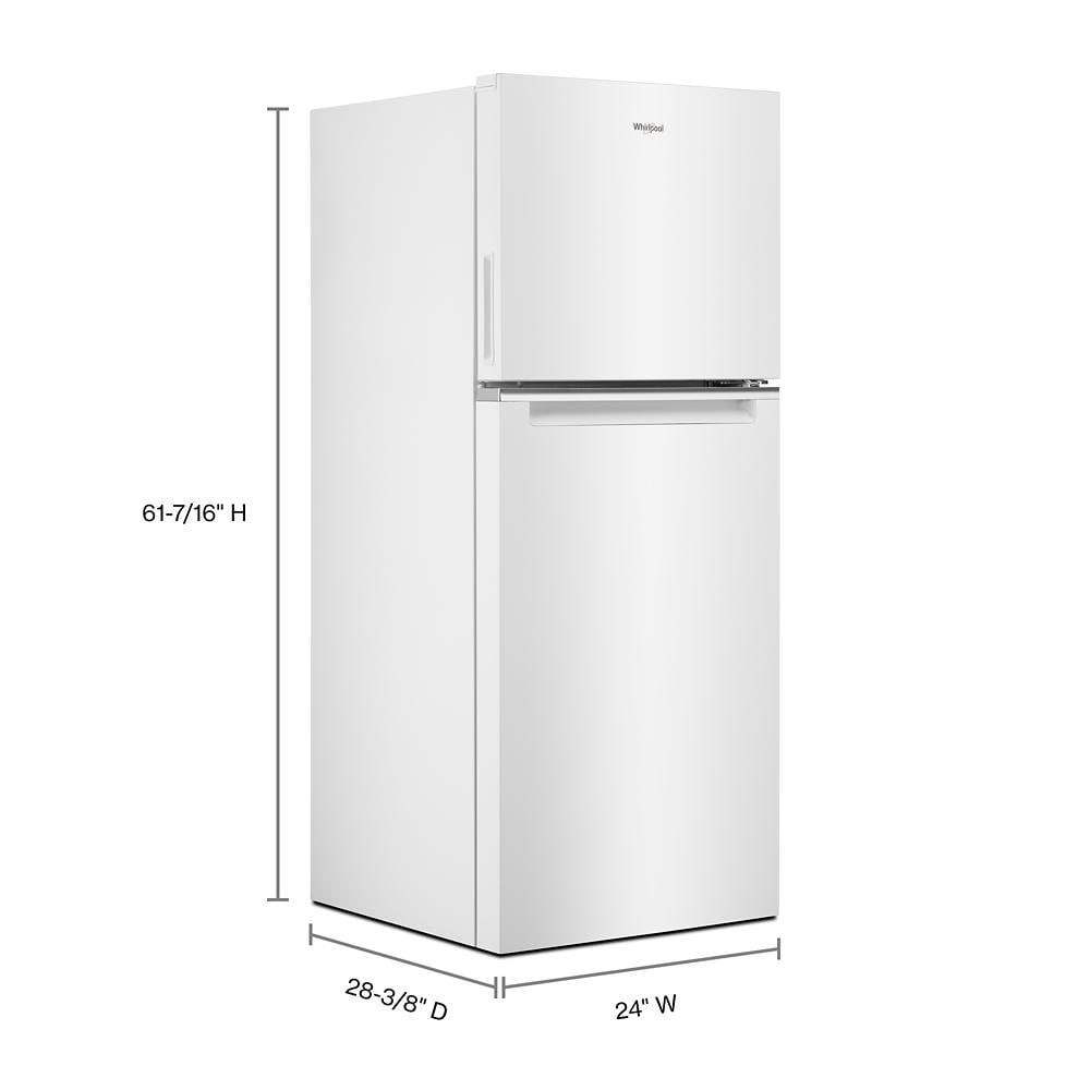 Refrigerador de 11.6 pies cúbicos de profundidad de mostrador con congelador superior (Blanco) Certificado ENERGY STAR WRT312CZJW