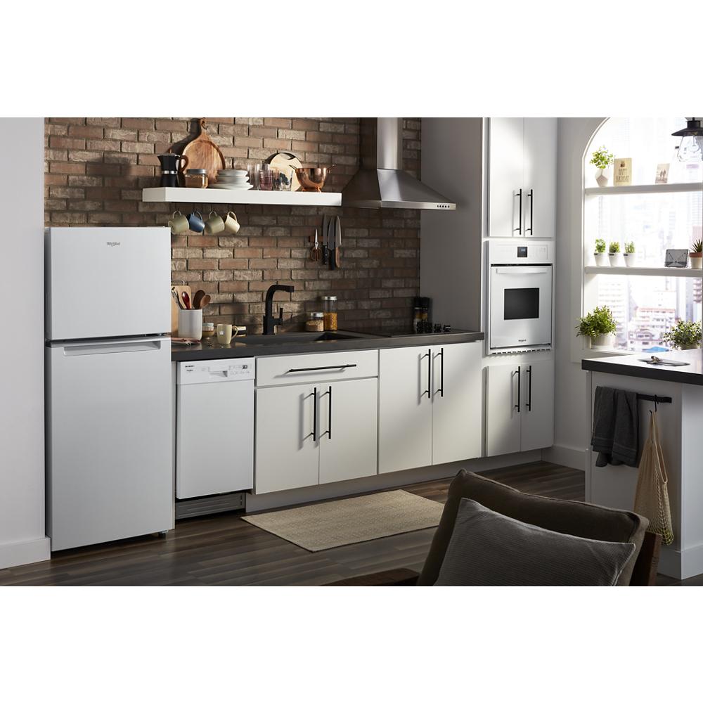 Refrigerador de 11.6 pies cúbicos de profundidad de mostrador con congelador superior (Blanco) Certificado ENERGY STAR WRT312CZJW