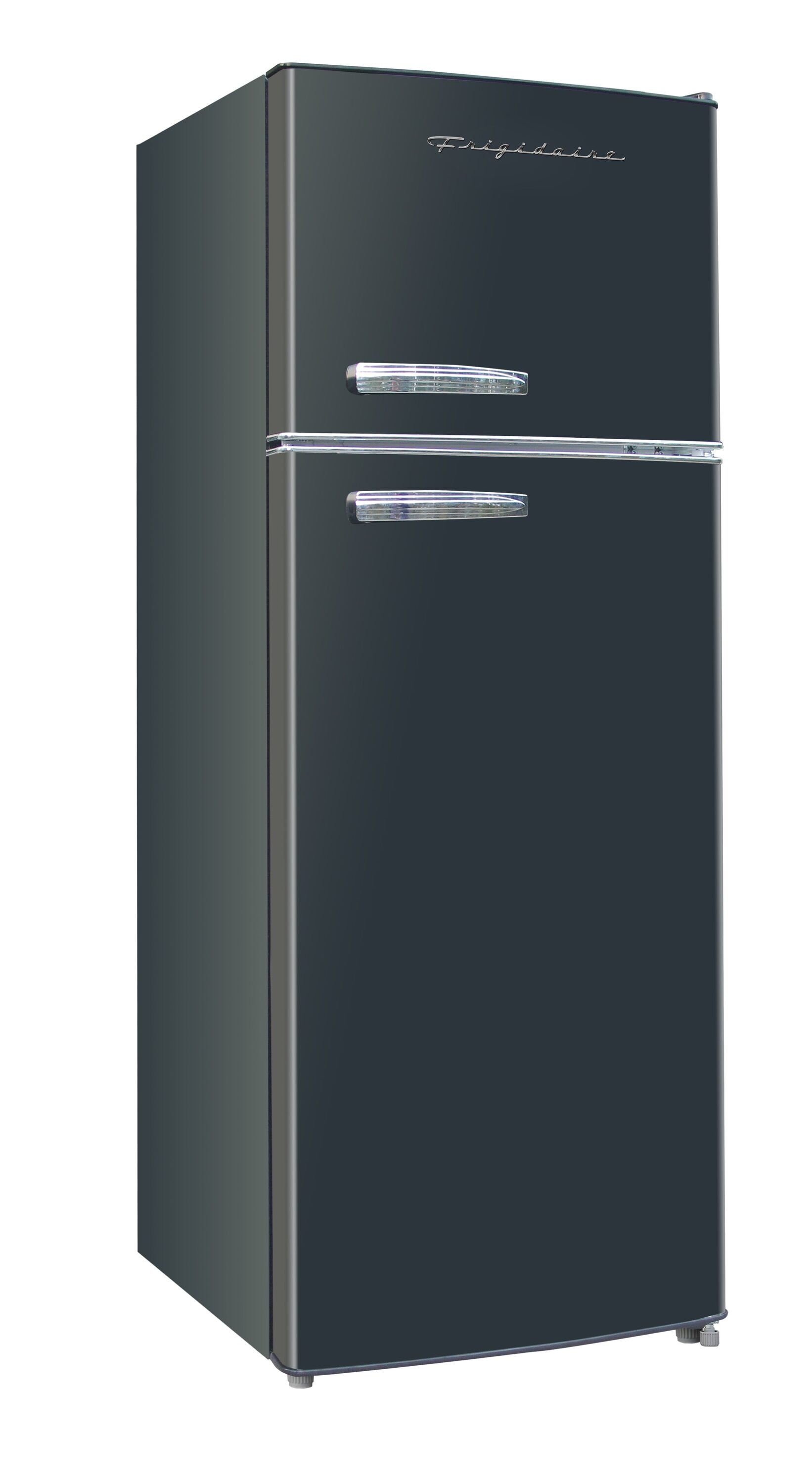 Refrigerador Frigidaire de 7.5 pies cúbicos con congelador superior de profundidad de mostrador (Negro) EFR753-NEGRO