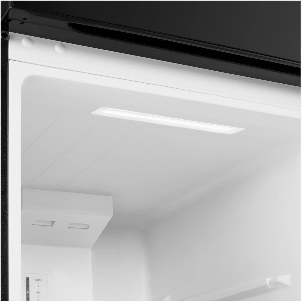 Refrigerador Bevoi de 7.1 pies cúbicos con congelador superior de profundidad de mostrador (acero inoxidable)