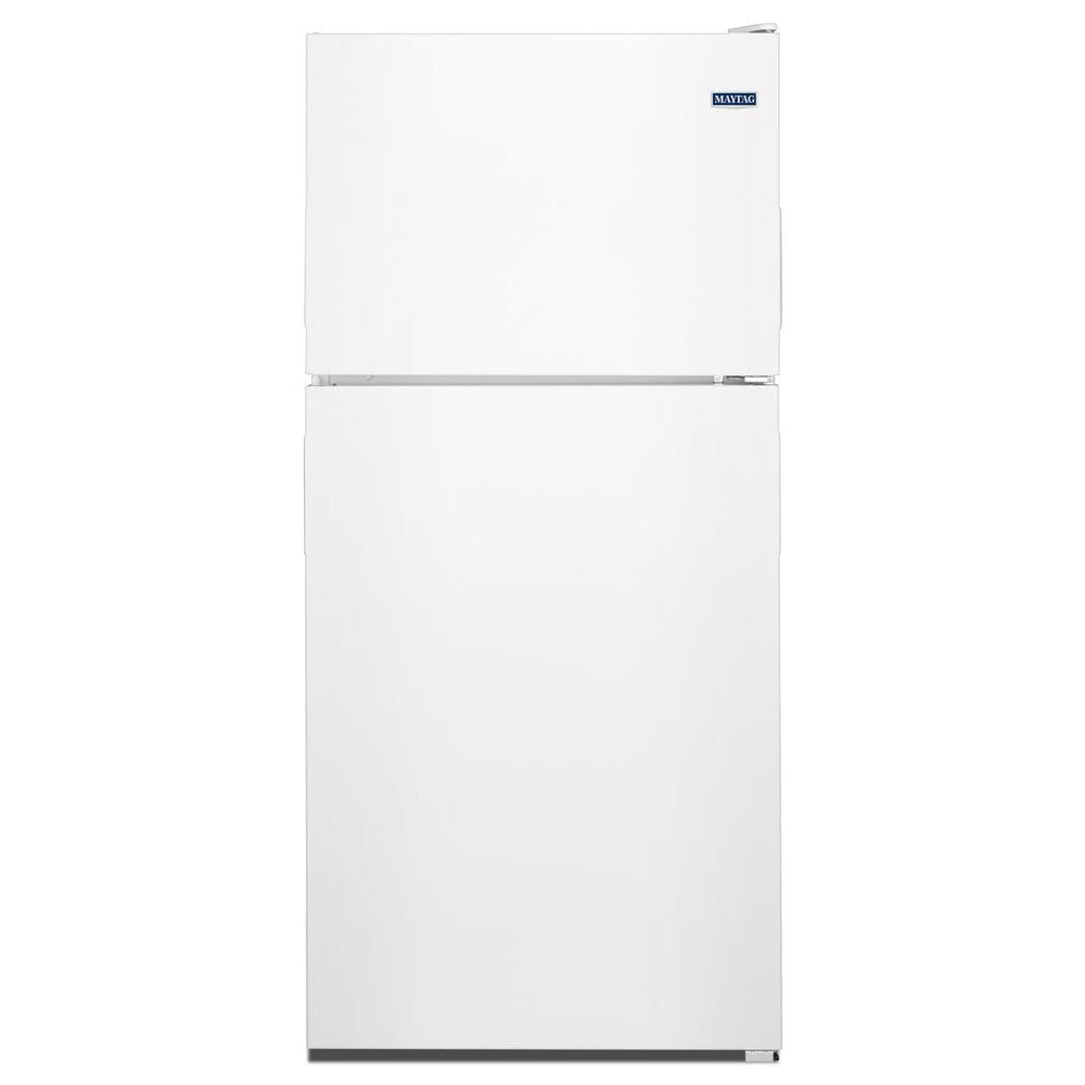 Refrigerador Maytag de 18.2 pies cúbicos con congelador superior (Blanco) MRT118FFFH