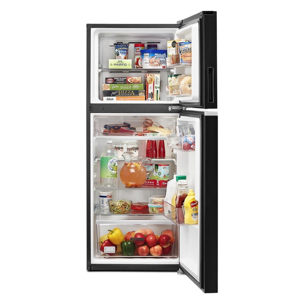 Refrigerador de 11.6 pies cúbicos de Profundidad de Mostrador con Congelador Superior (Negro Acero Inoxidable Resistente a las Huellas Dactilares)