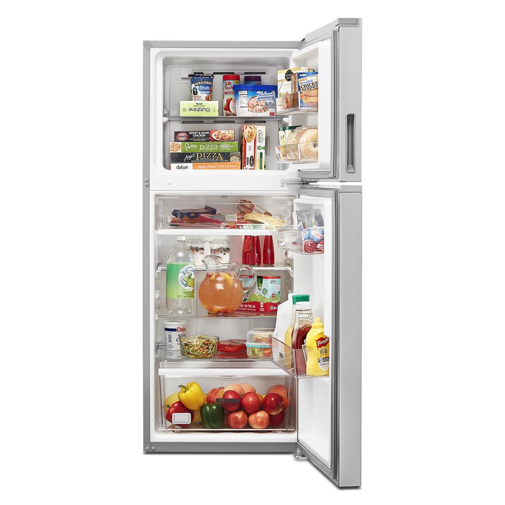 Refrigerador congelador superior de acero inoxidable resistente a huellas dactilares de 11.6 pies cúbicos de profundidad de mostrador - Whirlpool WRT312CZJZ